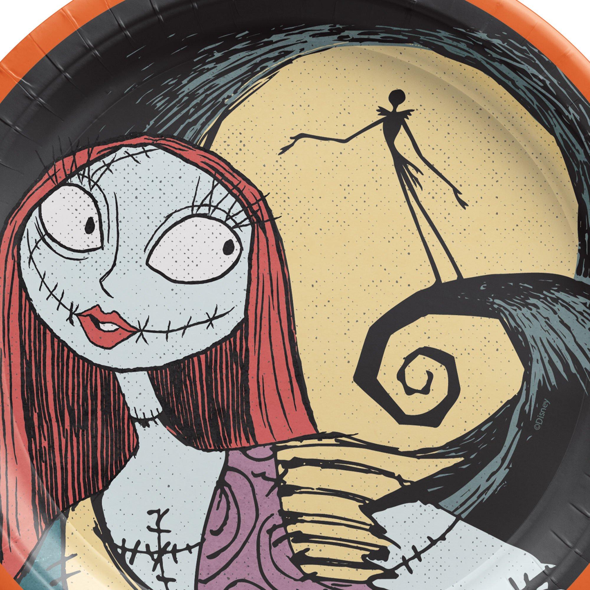 Sally & Spiral Hill Paper Dessert Plates. 6.75in. 18ct - The Nightmare Before Christmas - Image 4