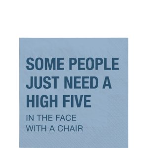 High Five Beverage Napkins. 5in. 20ct