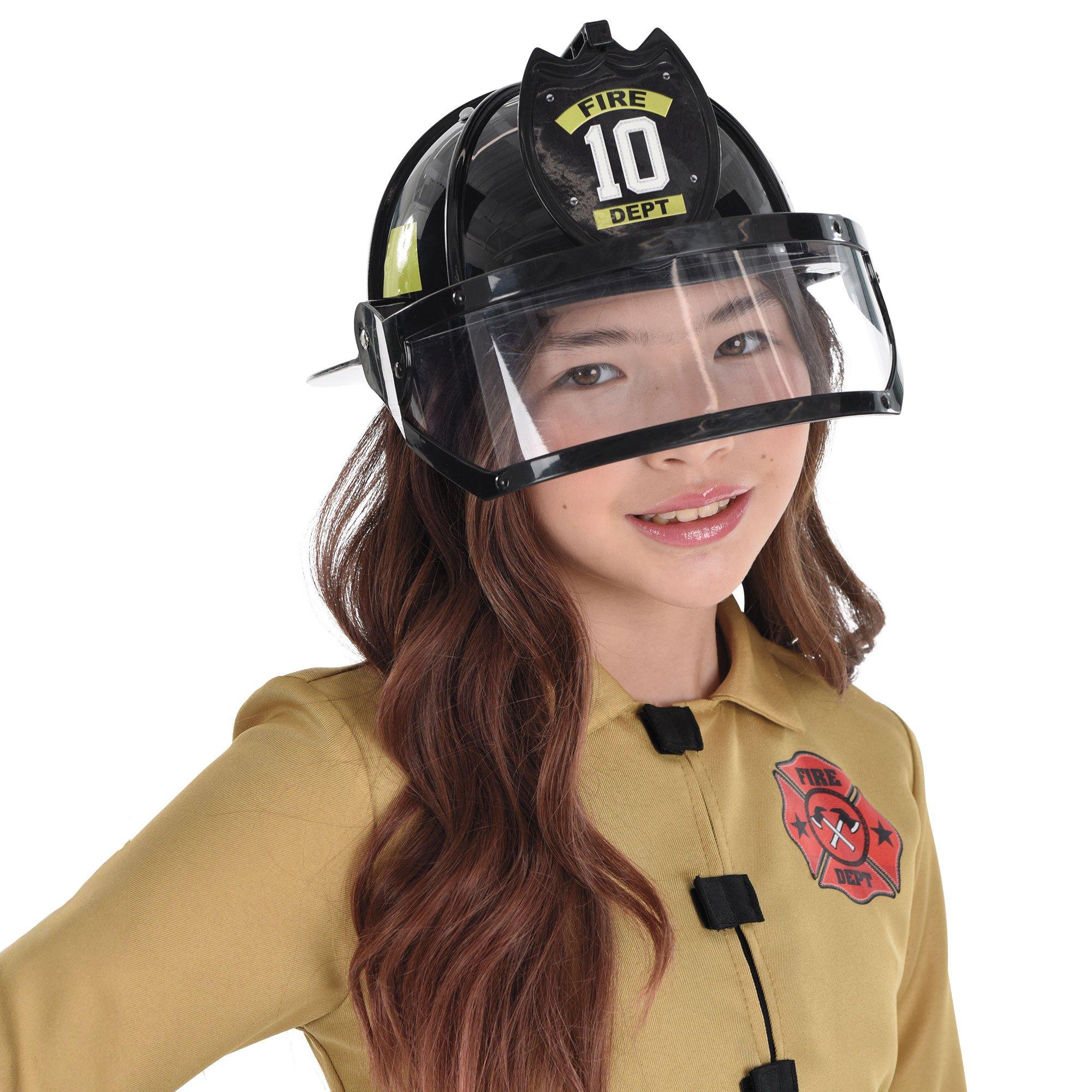 Black Firefighter Helmet - Child - Image 2