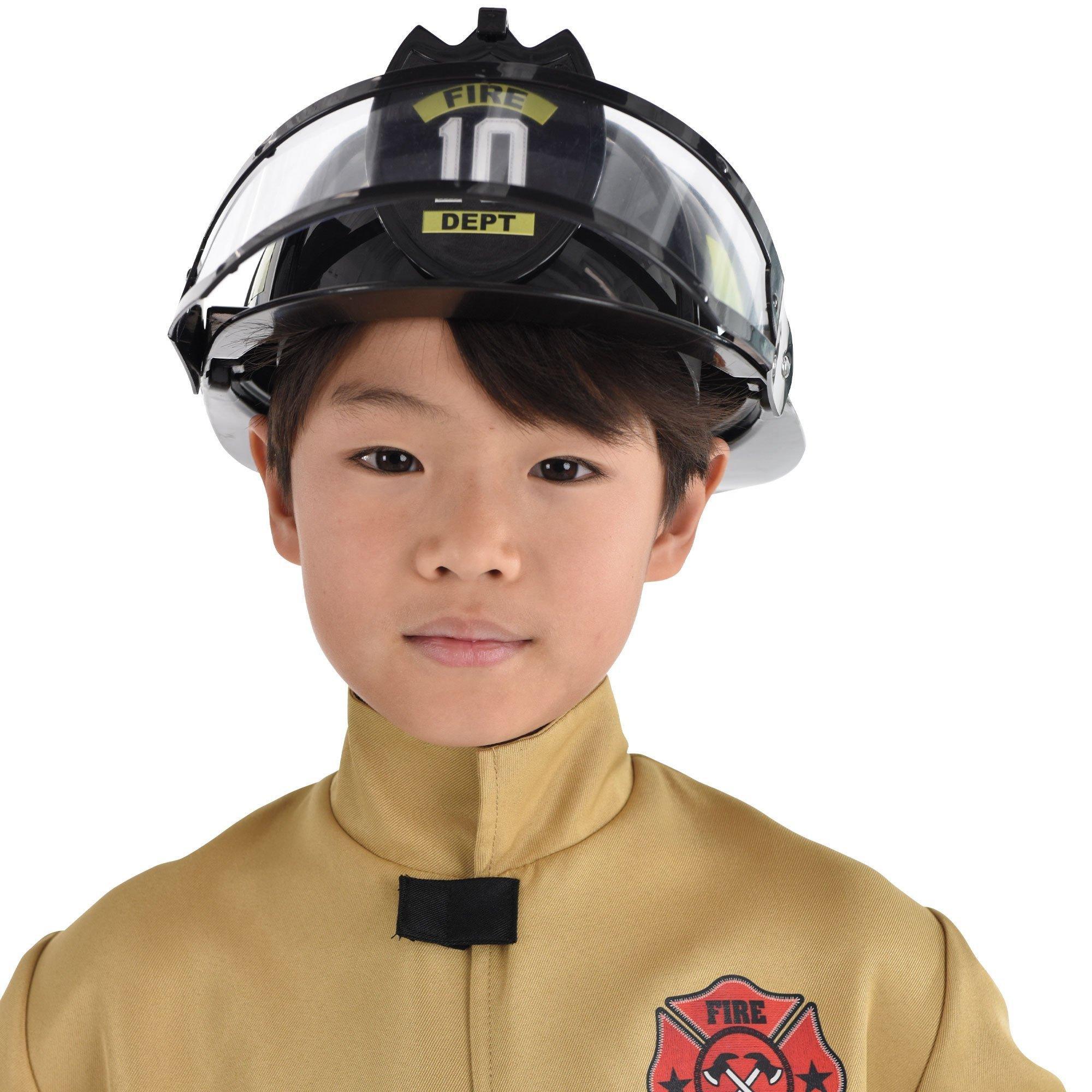 Black Firefighter Helmet - Child - Image 5
