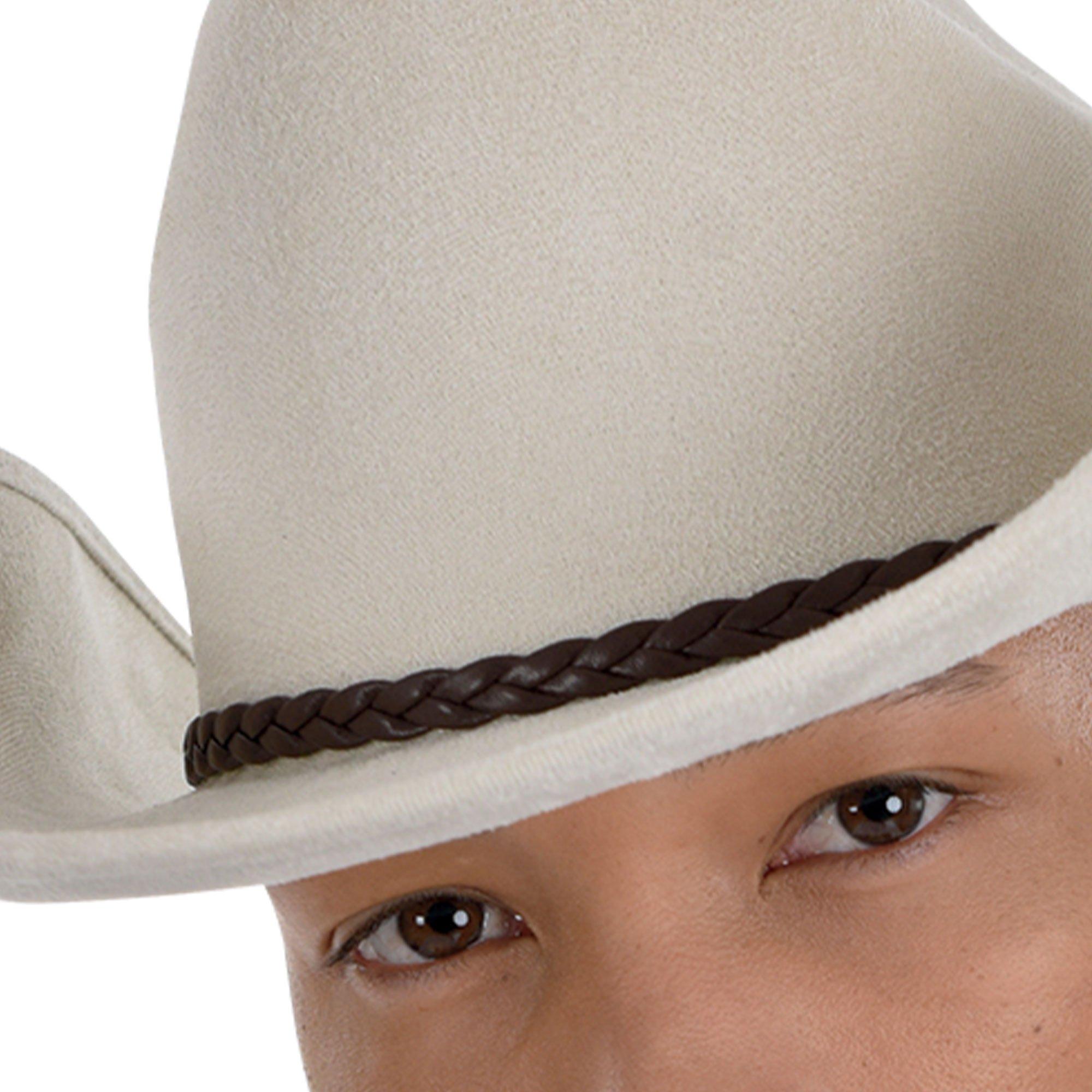 White Modern Western Cowboy Hat - Image 4