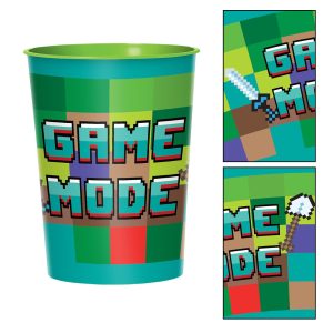 Pixel Party Plastic Favor Cup. 16oz