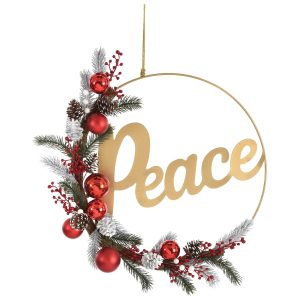 Woodland Wonder Peace Wreath. 18in