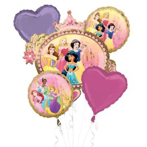 Disney Princess Foil Balloon Bouquet. 5pc - Once Upon A Time