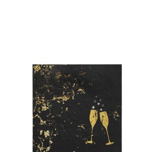 Cheers to the New Year Paper Beverage Napkins. 5in. 40ct