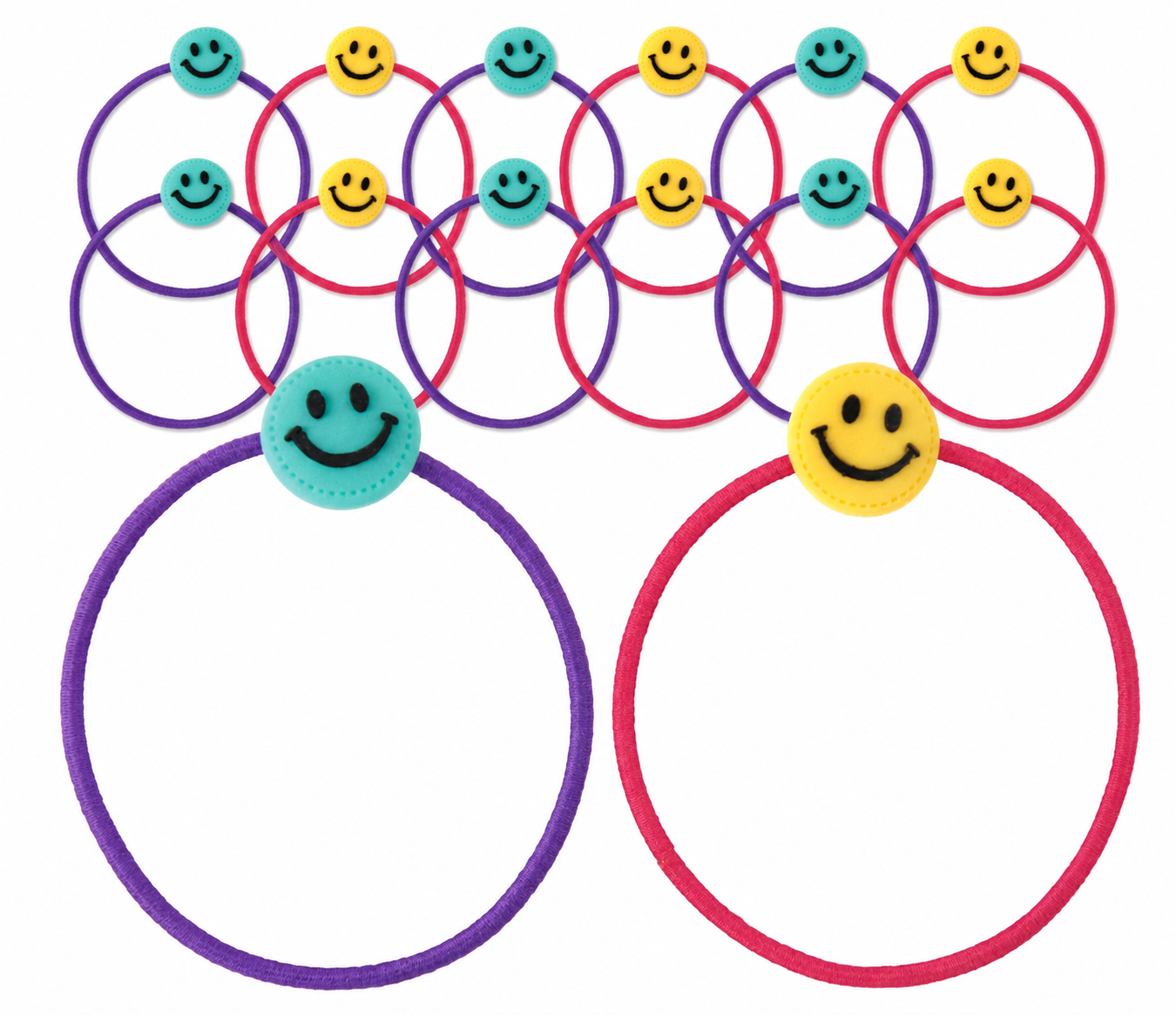 Smiley Party Favor Kit. 60pc for 12 Guests - Image 2