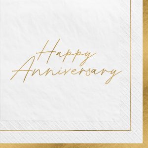 Happy Anniversary Lunch Napkins 16ct