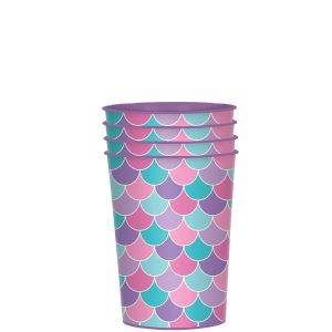 Shimmering Mermaid Favor Cups. 16oz - 4ct