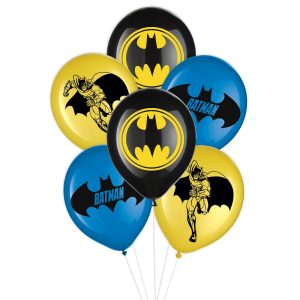 Batman Gotham Latex Balloons. 6ct