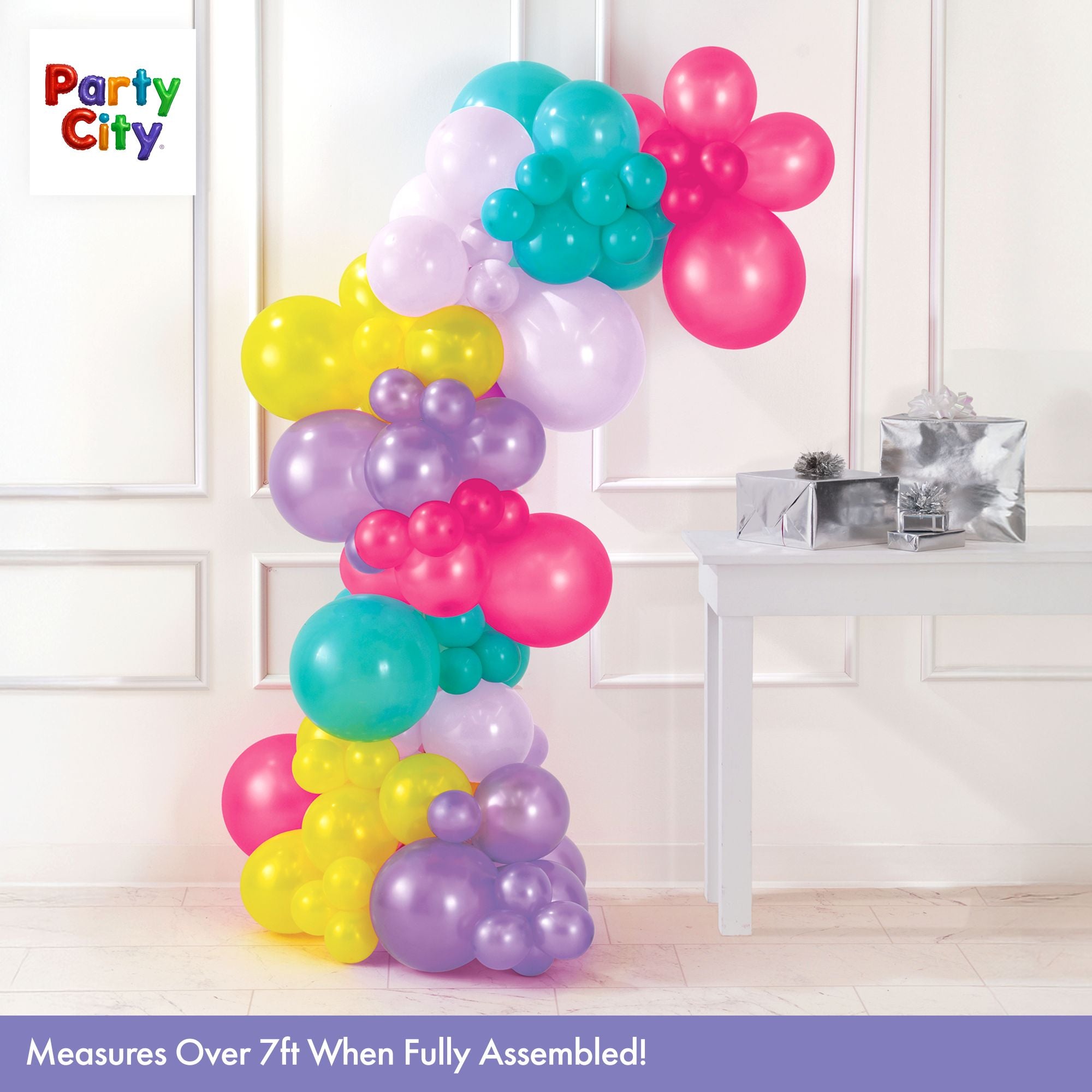 Air-Filled Latex Balloons Garland Pop Brights. 90pc - Image 4