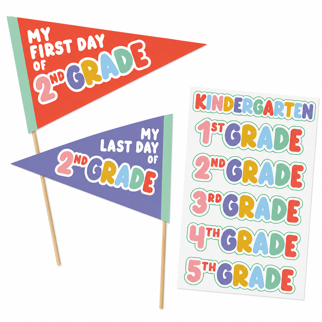 Back to School First & Last Day Milestone Decorating Kit - Image 2