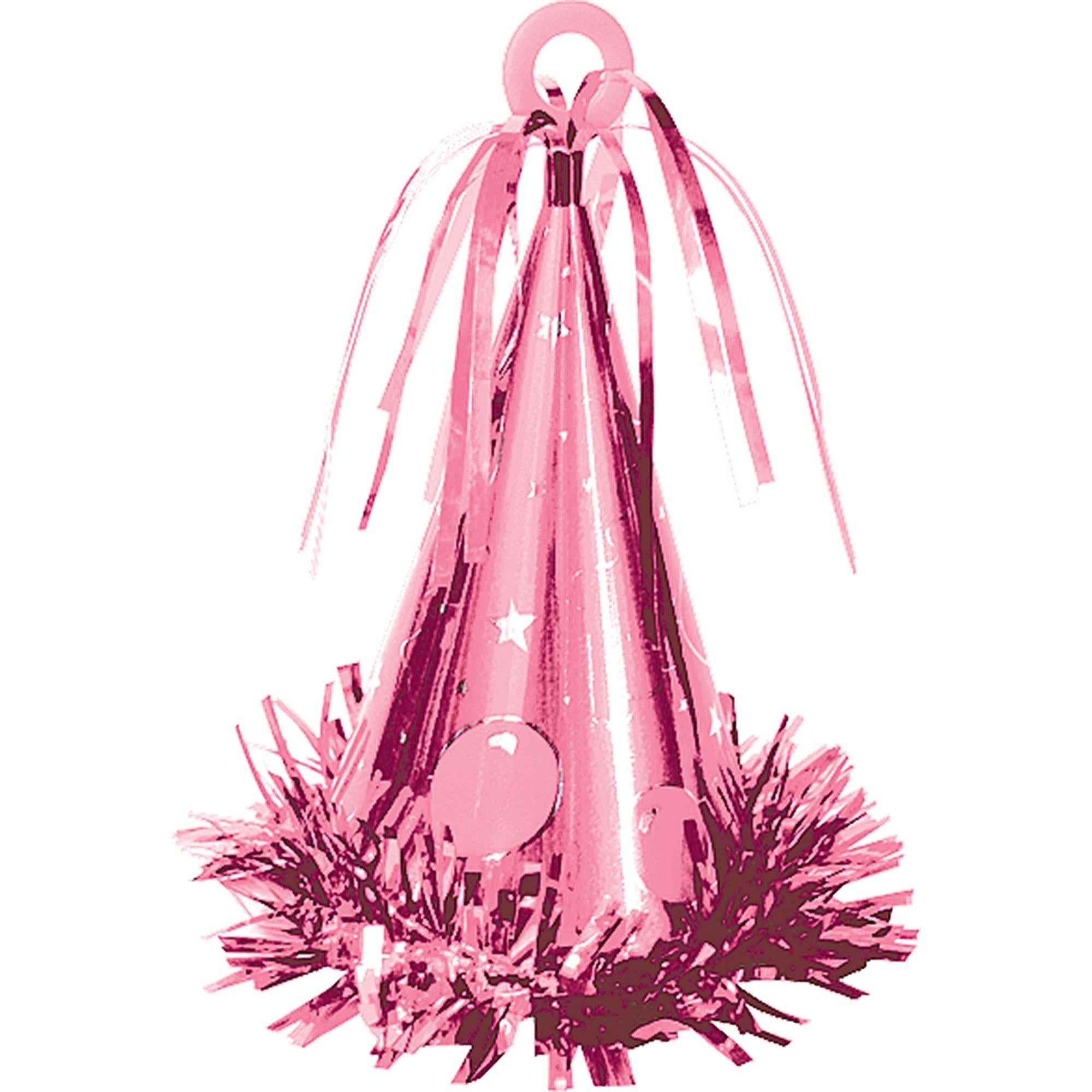 Party Hat Balloon Weight. 6oz. Assorted Colors - Image 9