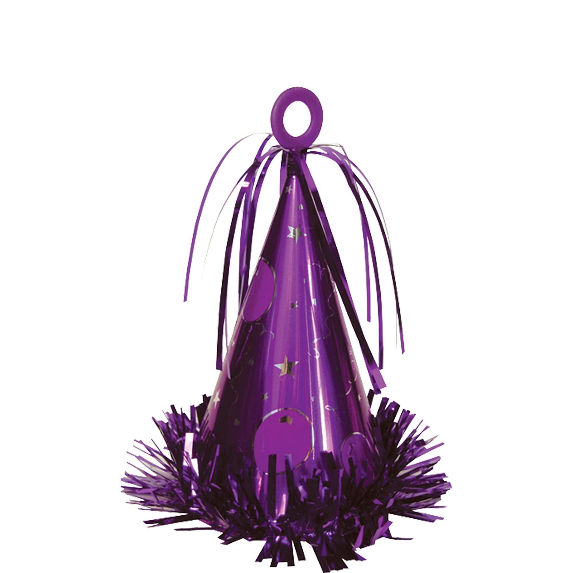 Party Hat Balloon Weight. 6oz. Assorted Colors - Image 10
