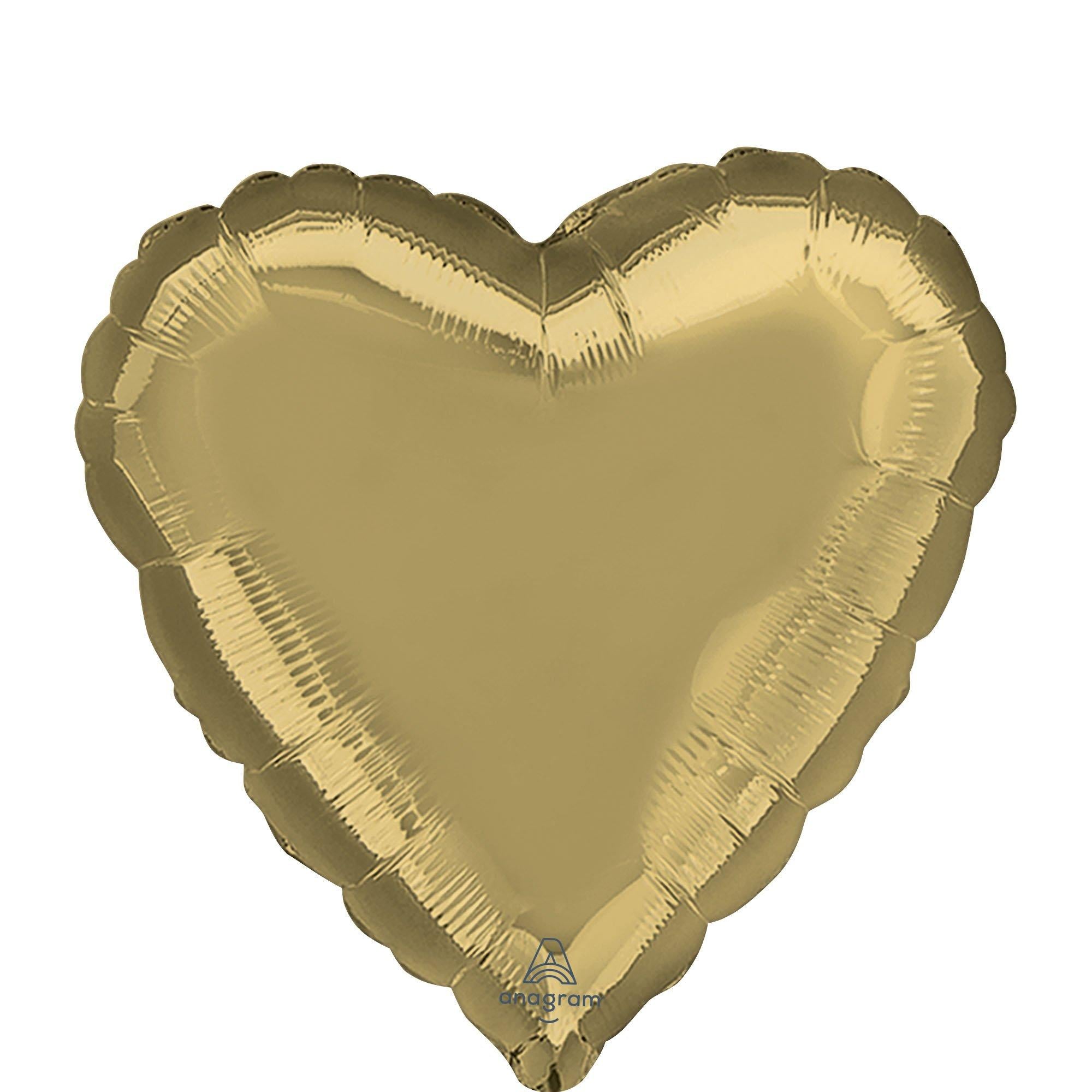 Heart Balloon. 17in. Assorted Colors