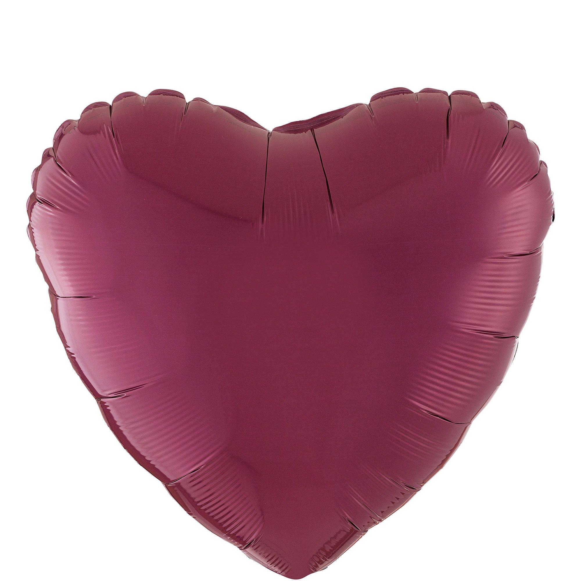 Heart Balloon. 17in. Assorted Colors - Image 3