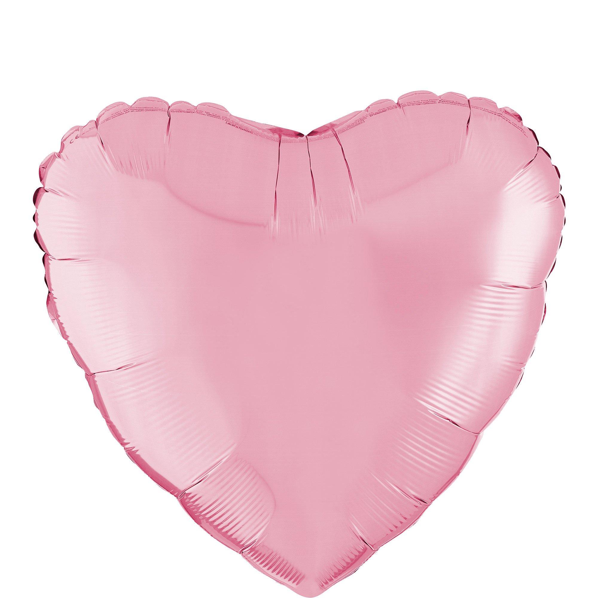 Heart Balloon. 17in. Assorted Colors - Image 4