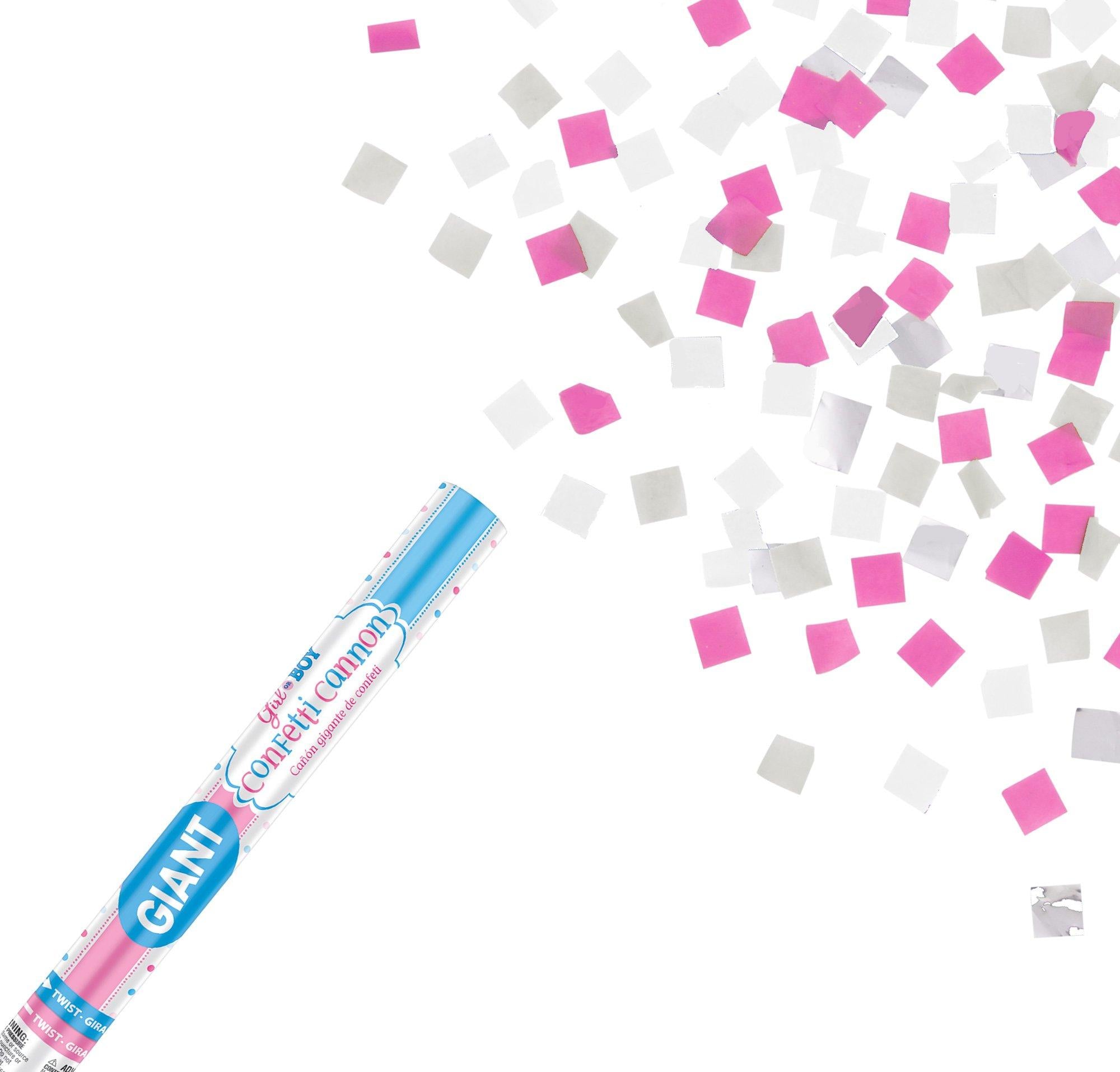 Gender Reveal Confetti Cannon. Assorted Colors - Image 4