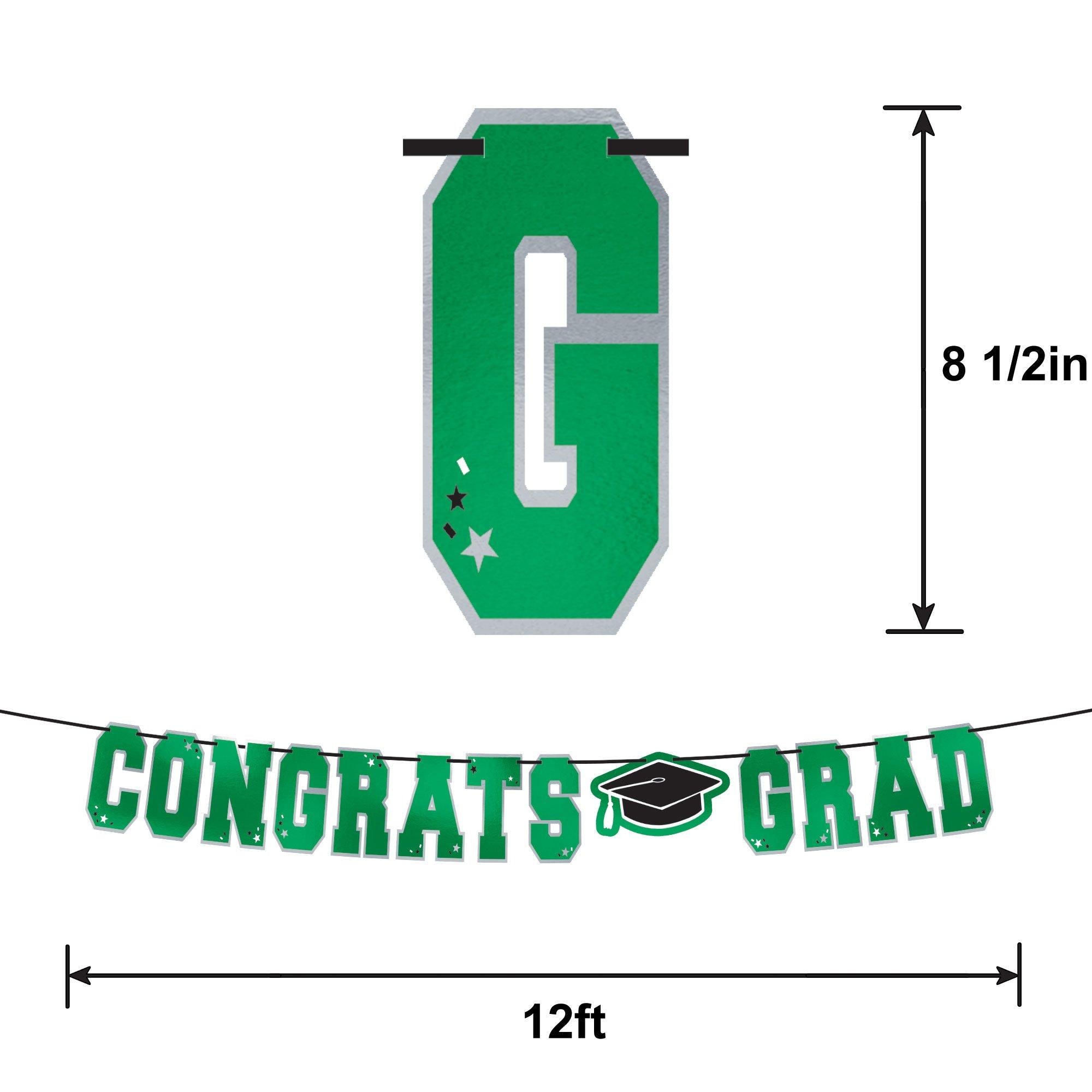 Congrats Grad Letter Banner. Assorted Colors - Image 16