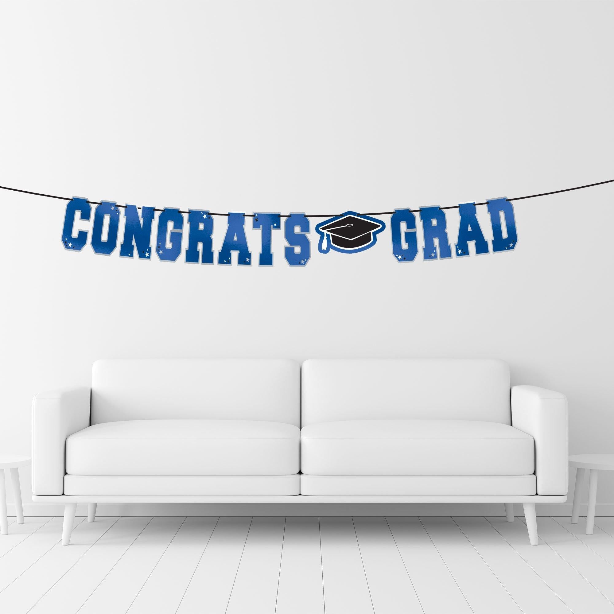 Congrats Grad Letter Banner. Assorted Colors - Image 17