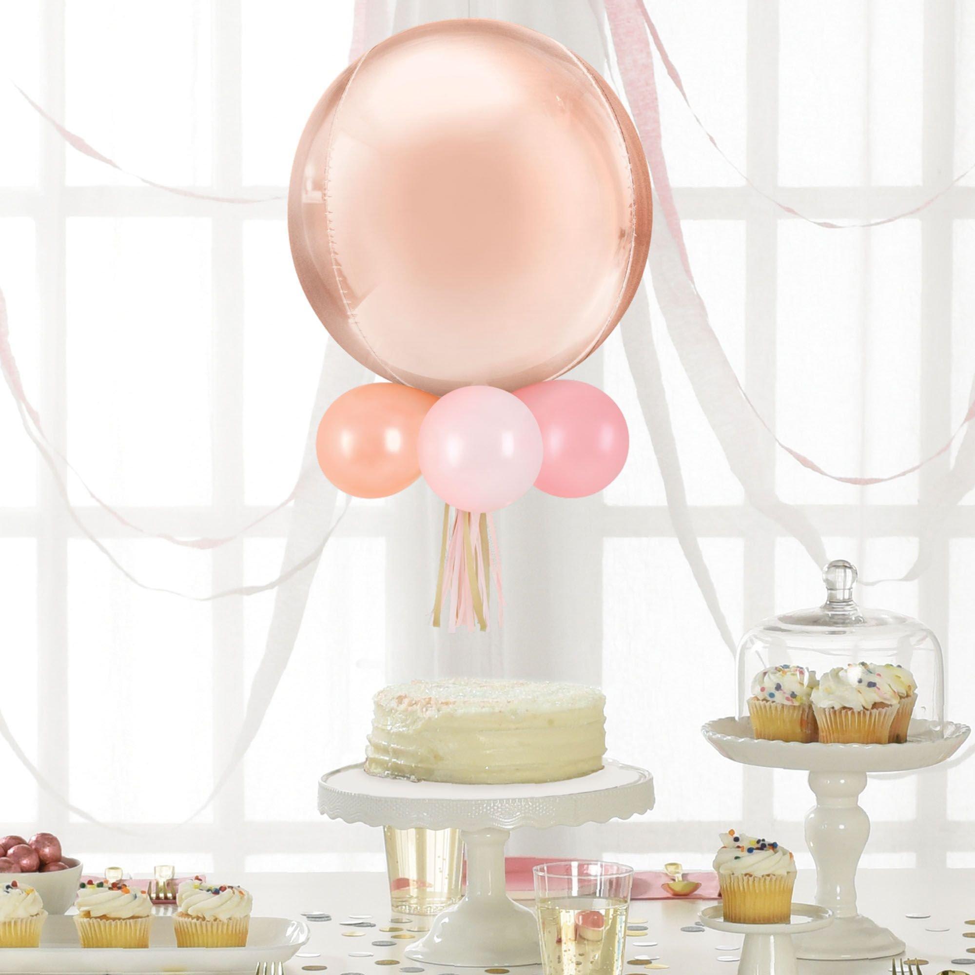 Air-Filled Orbz Foil & Latex Balloon Chandelier Kit. Assorted Colors - Image 5