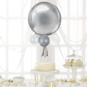 Air-Filled Orbz Foil & Latex Balloon Chandelier Kit. Assorted Colors