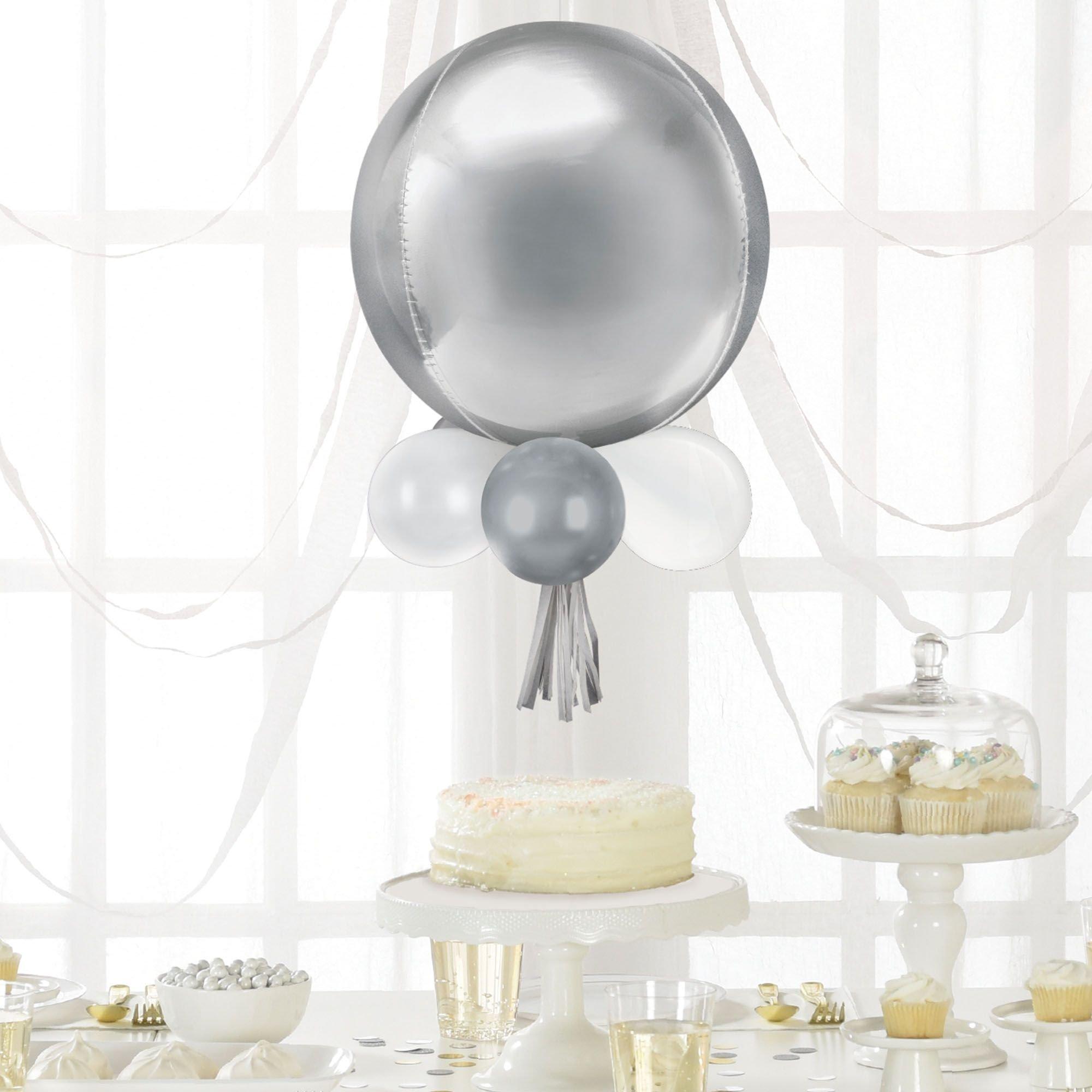 Air-Filled Orbz Foil & Latex Balloon Chandelier Kit. Assorted Colors