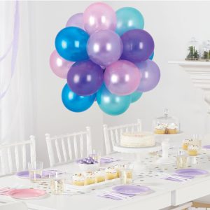 Air-Filled Latex Balloon Chandelier Sphere Kit. Assorted Colors