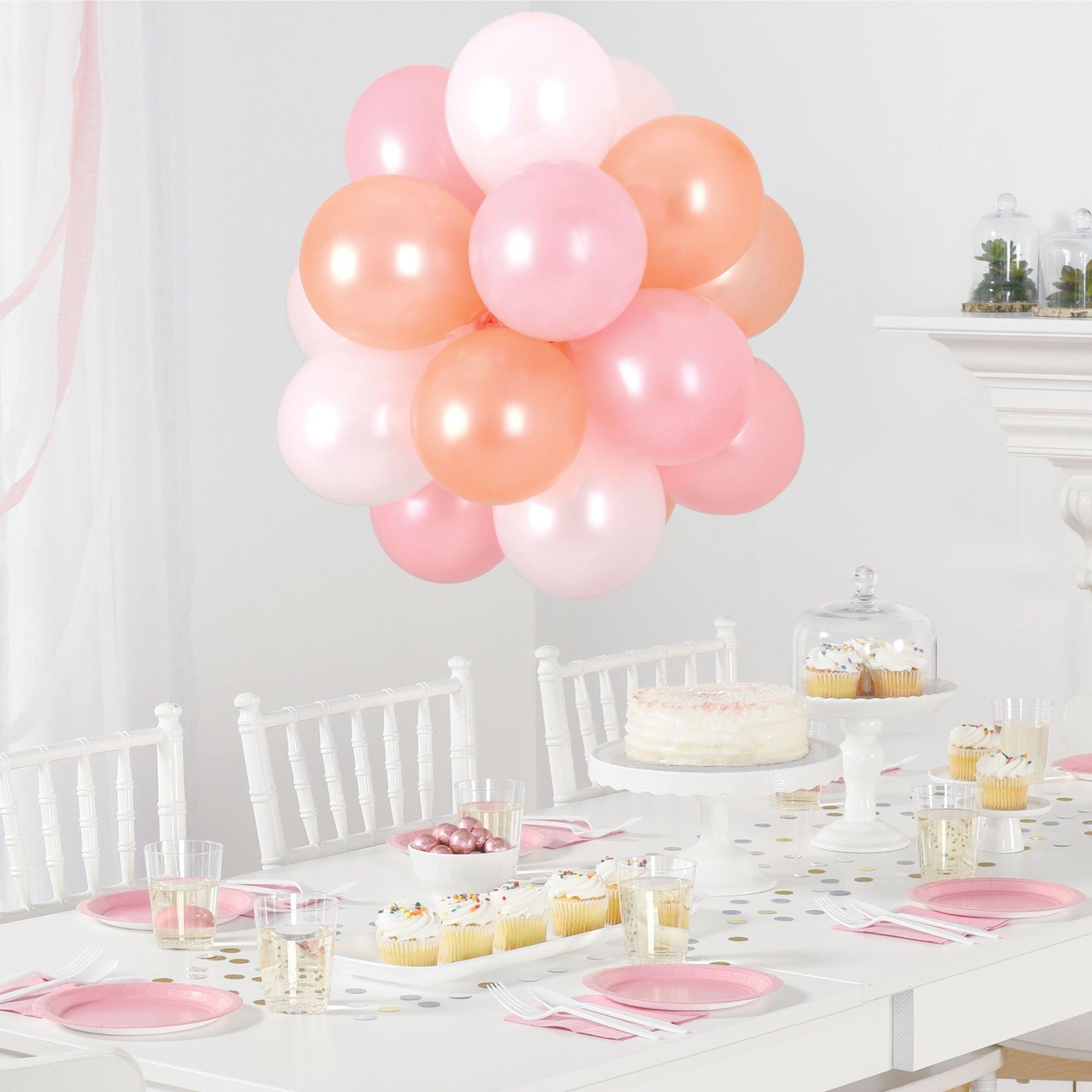 Air-Filled Latex Balloon Chandelier Sphere Kit. Assorted Colors - Image 12