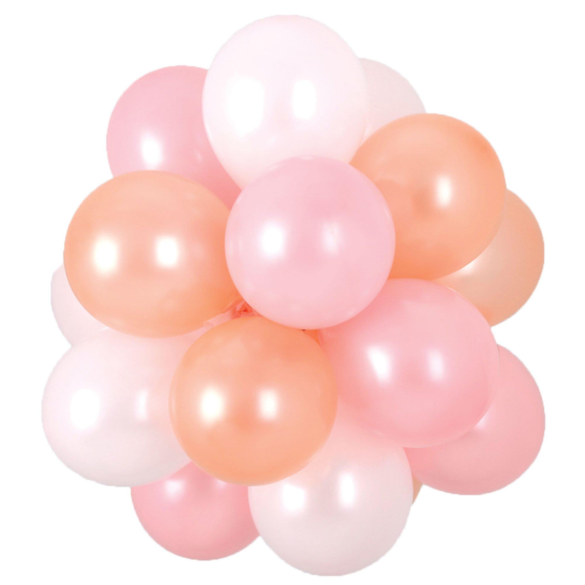 Air-Filled Latex Balloon Chandelier Sphere Kit. Assorted Colors - Image 15