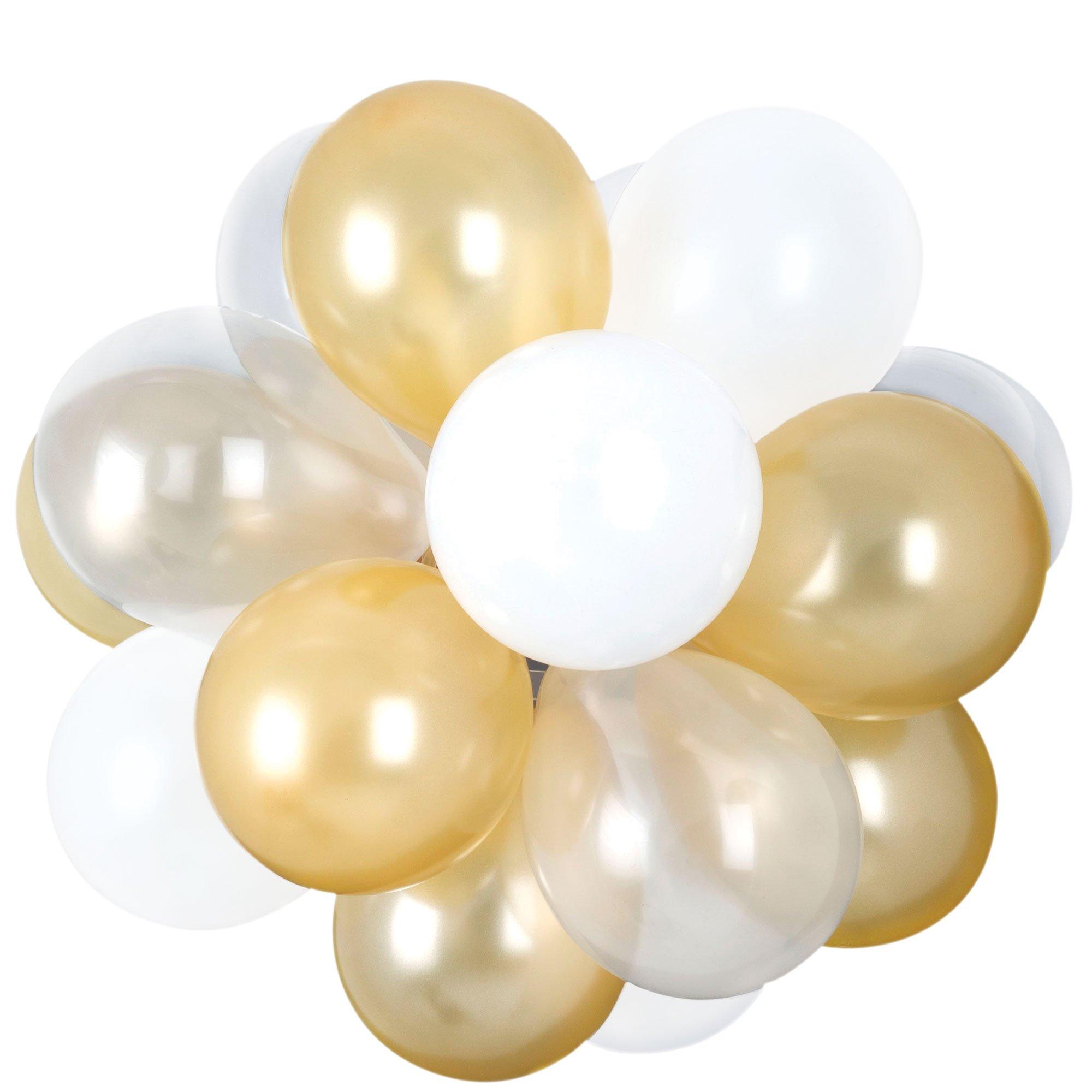 Air-Filled Latex Balloon Chandelier Sphere Kit. Assorted Colors - Image 17