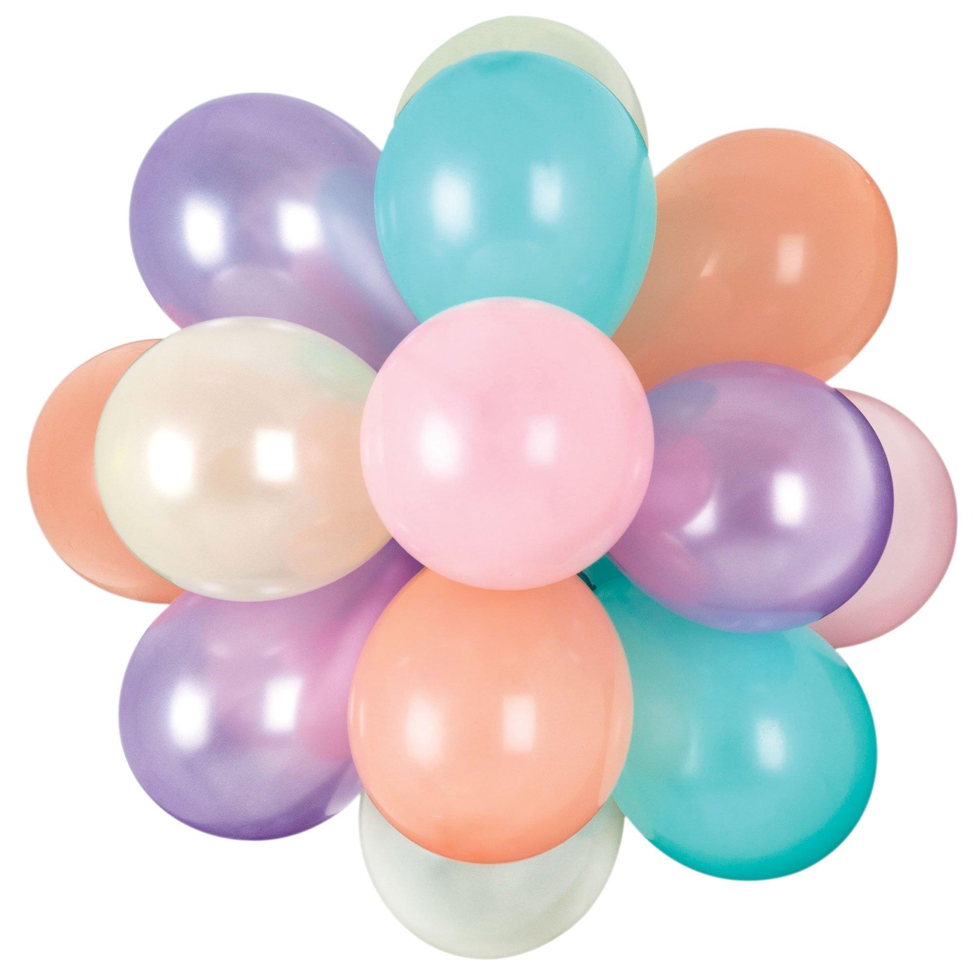 Air-Filled Latex Balloon Chandelier Sphere Kit. Assorted Colors - Image 22