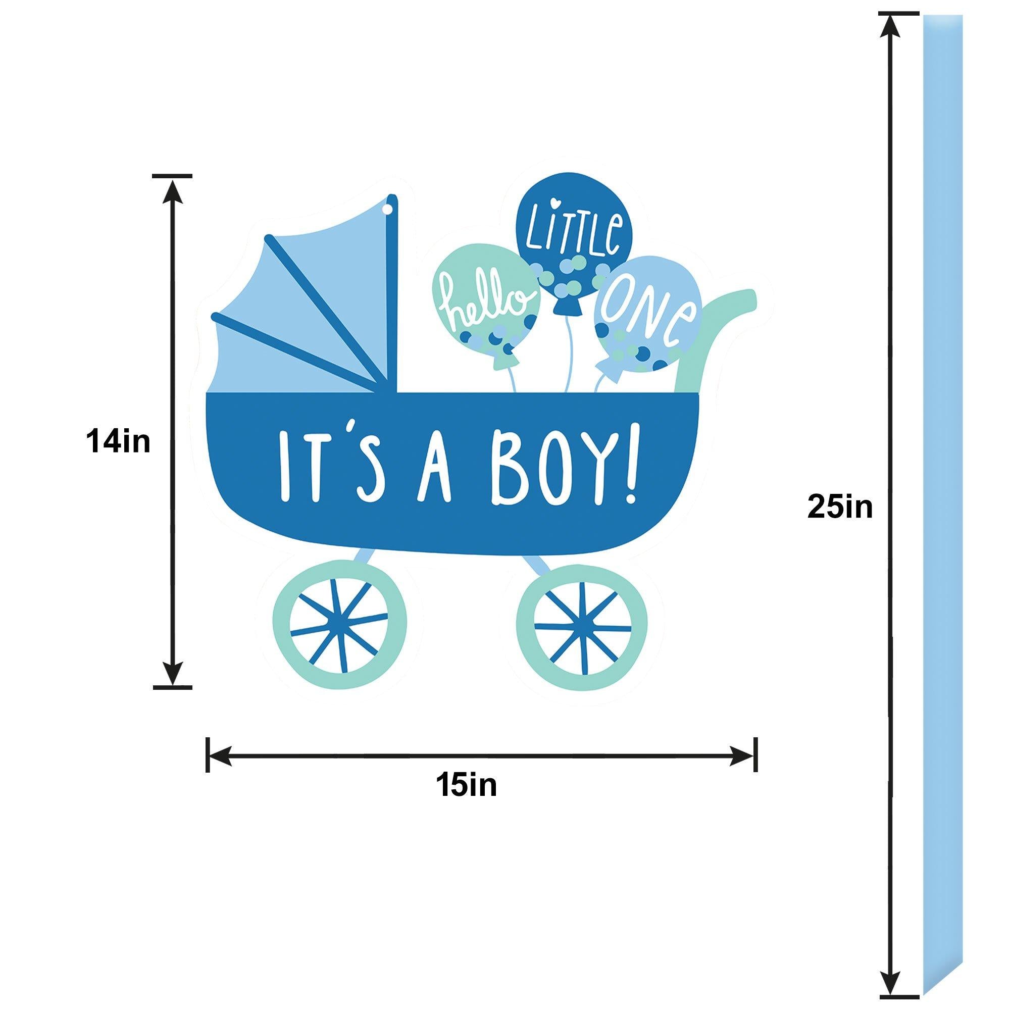 Oh Baby! Carriage Baby Shower Plastic Yard Sign. 15in x 25in. Assorted Colors - Image 5