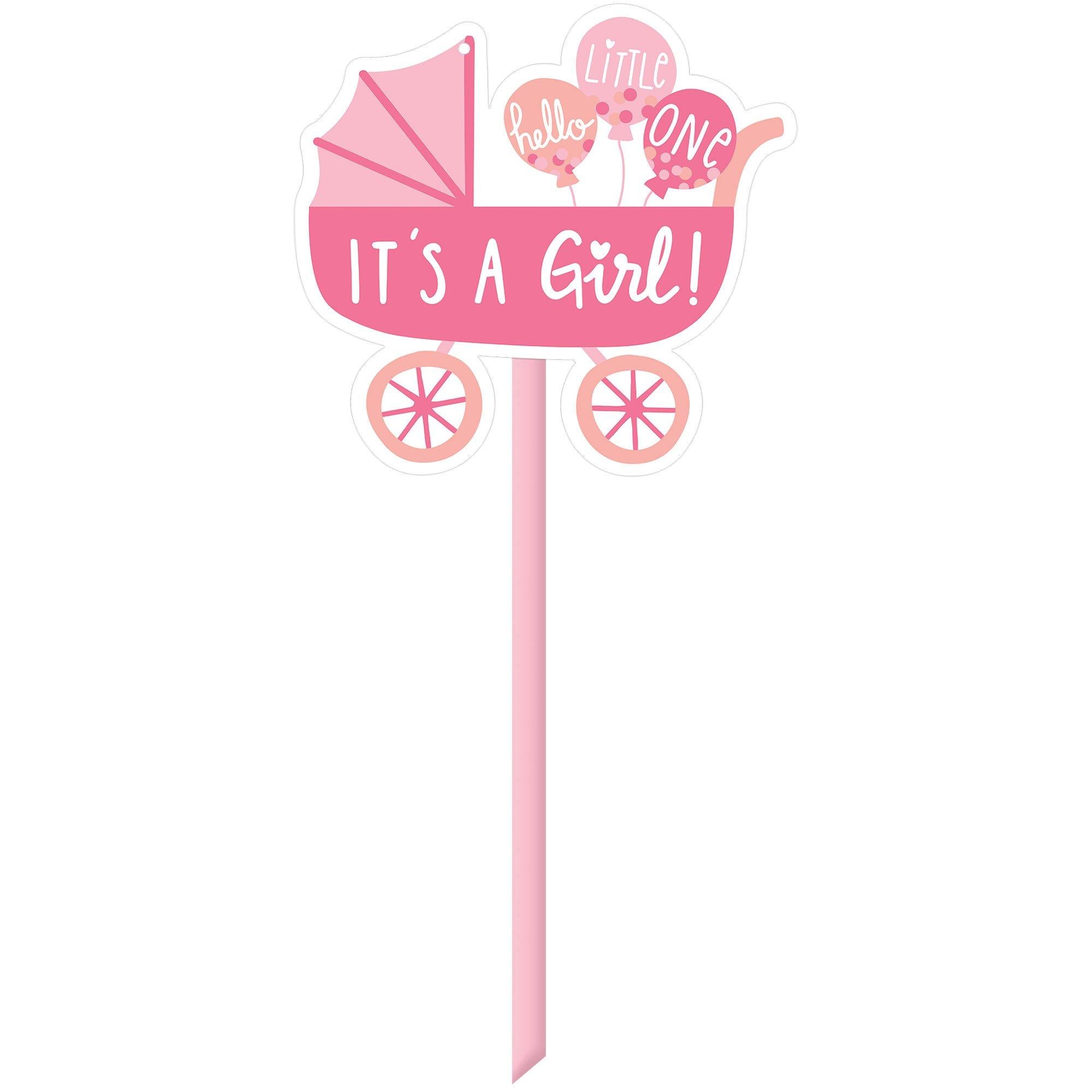 Oh Baby! Carriage Baby Shower Plastic Yard Sign. 15in x 25in. Assorted Colors - Image 6