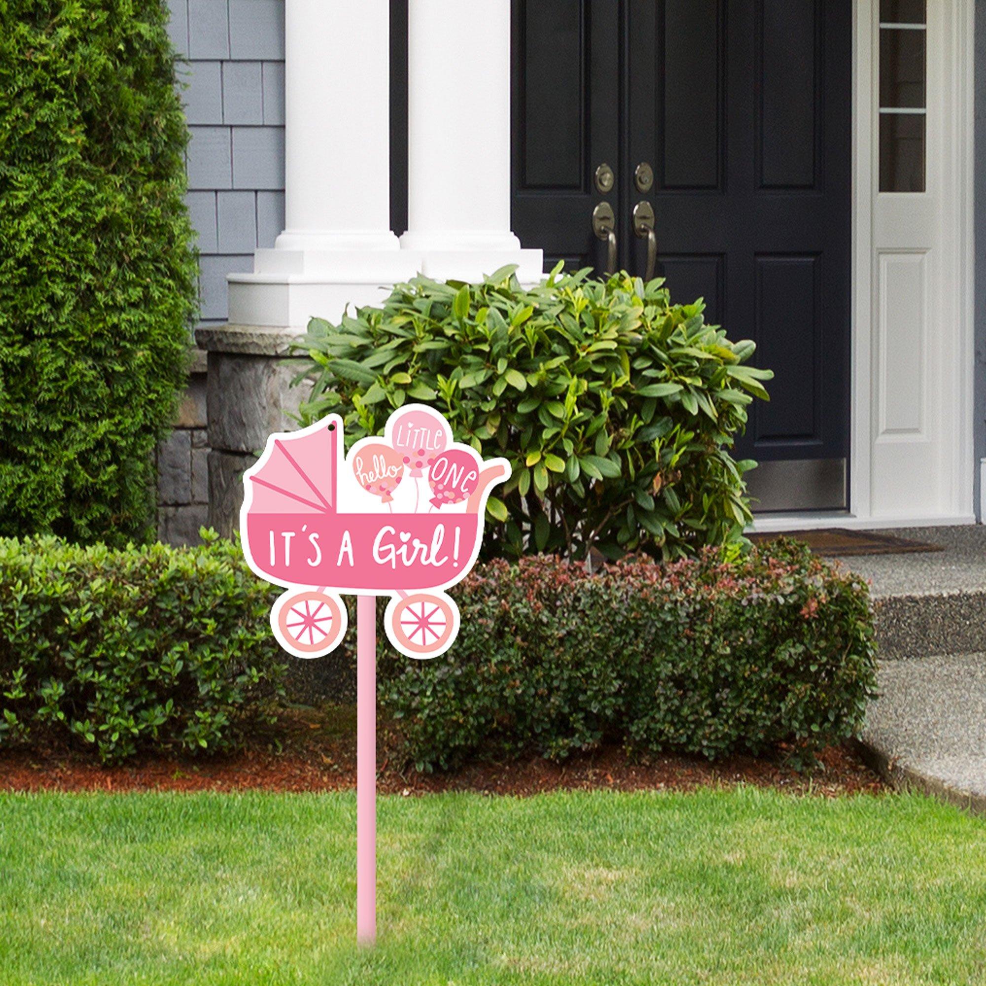 Oh Baby! Carriage Baby Shower Plastic Yard Sign. 15in x 25in. Assorted Colors - Image 7