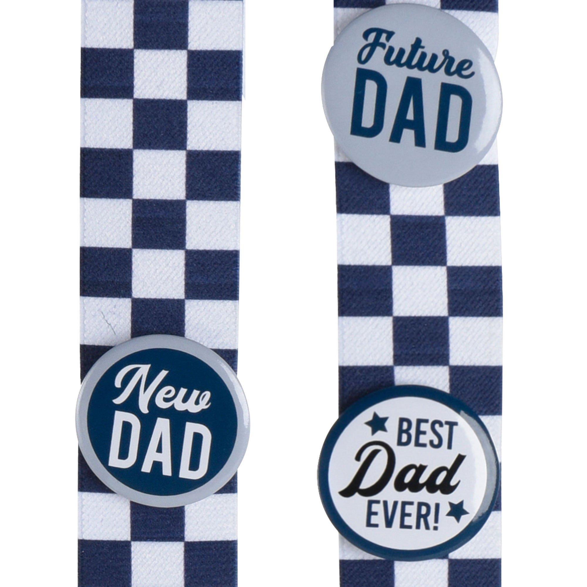Checker Baby Shower Suspenders. Assorted Colors - Image 4