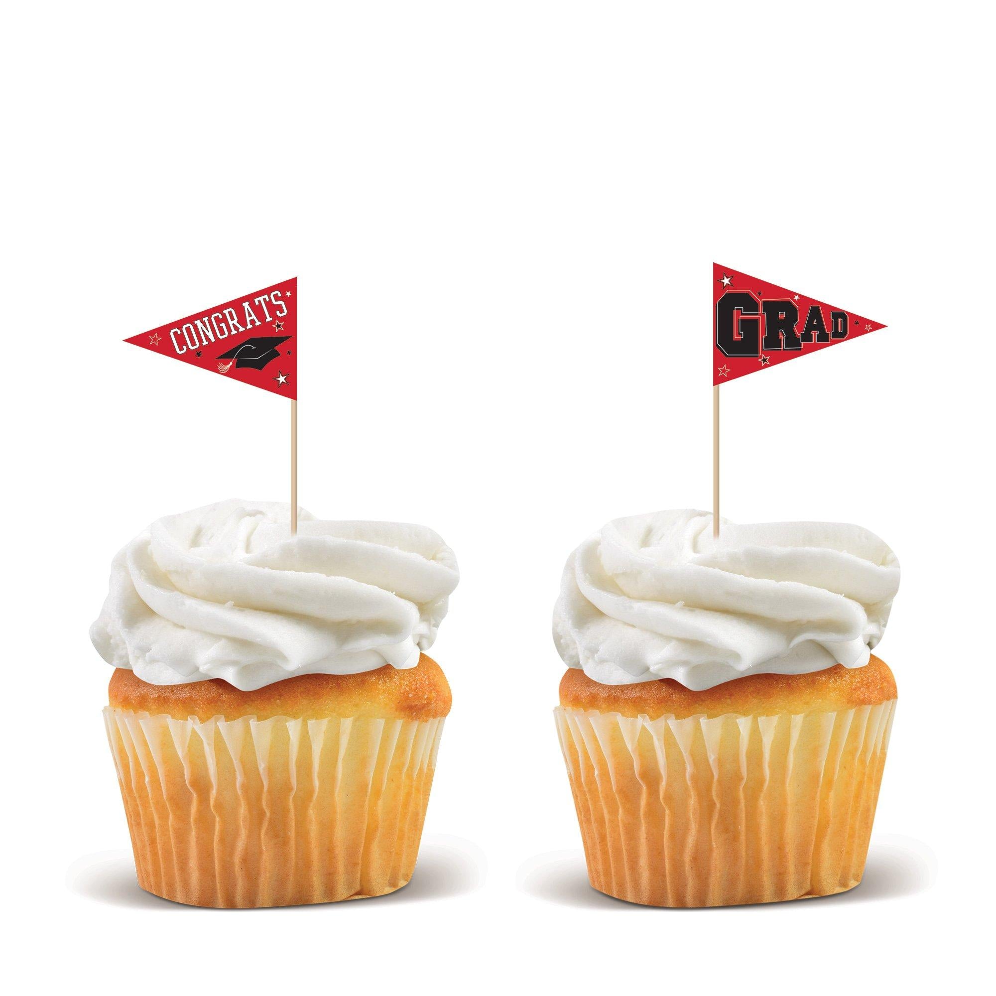 Congrats Grad Party Picks. 3in. 36ct. Assorted Colors - Image 5