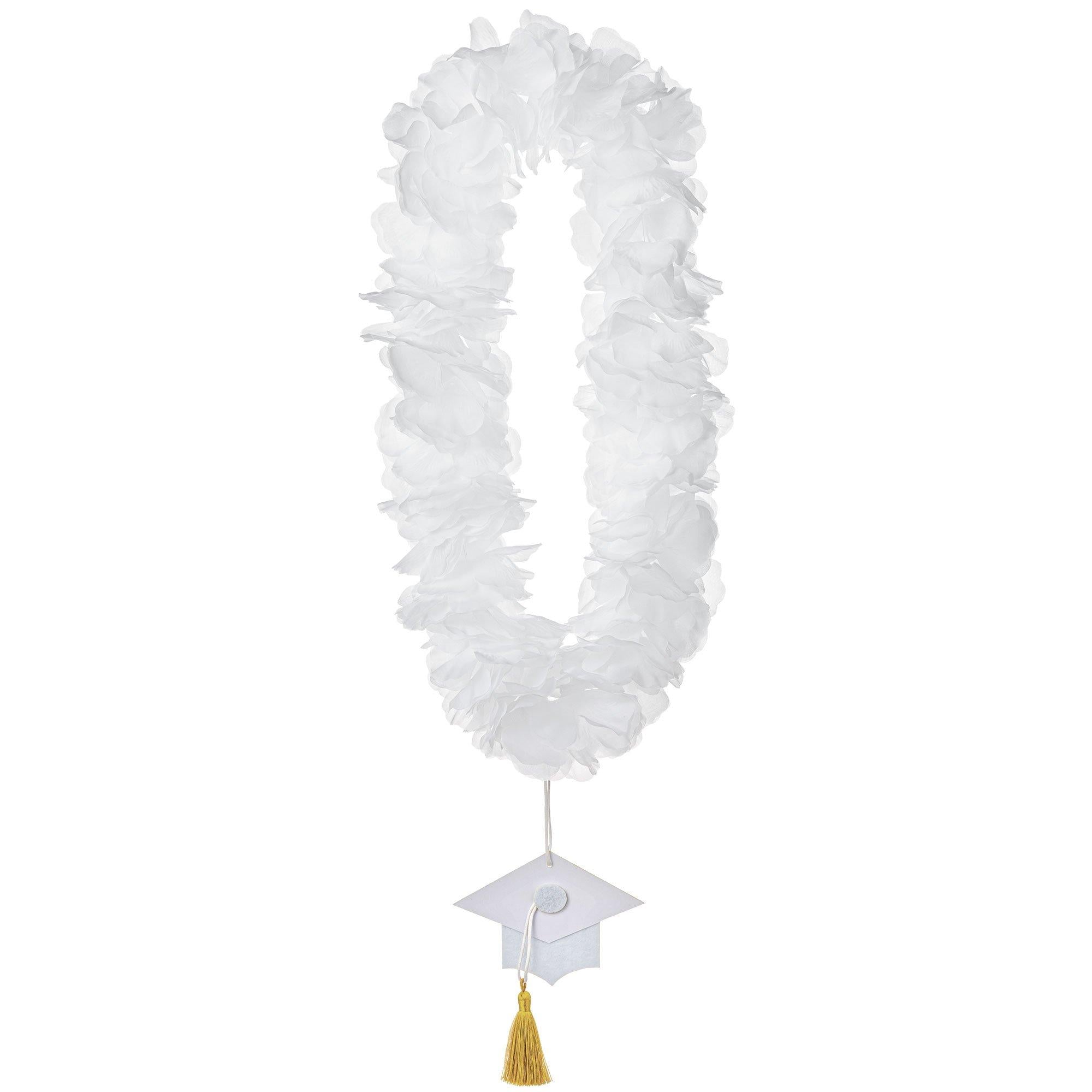 Fabric Lei with Graduation Cap Pendant. 20in. Assorted Colors - Image 7