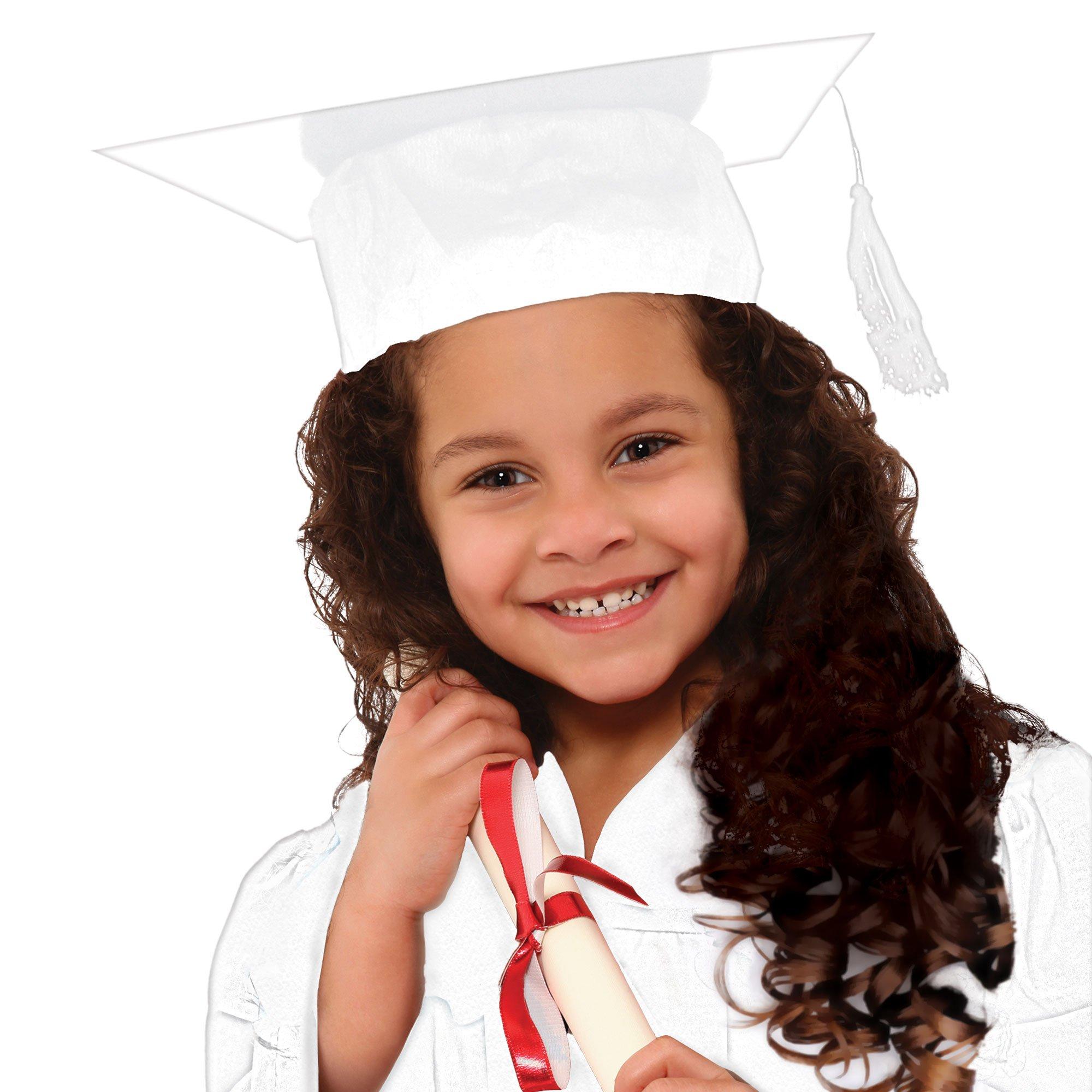 Kids' Autograph Fabric Graduation Cap. Assorted Colors - Image 3