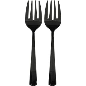 Plastic Serving Forks. 9.75in. 2ct. Assorted Colors