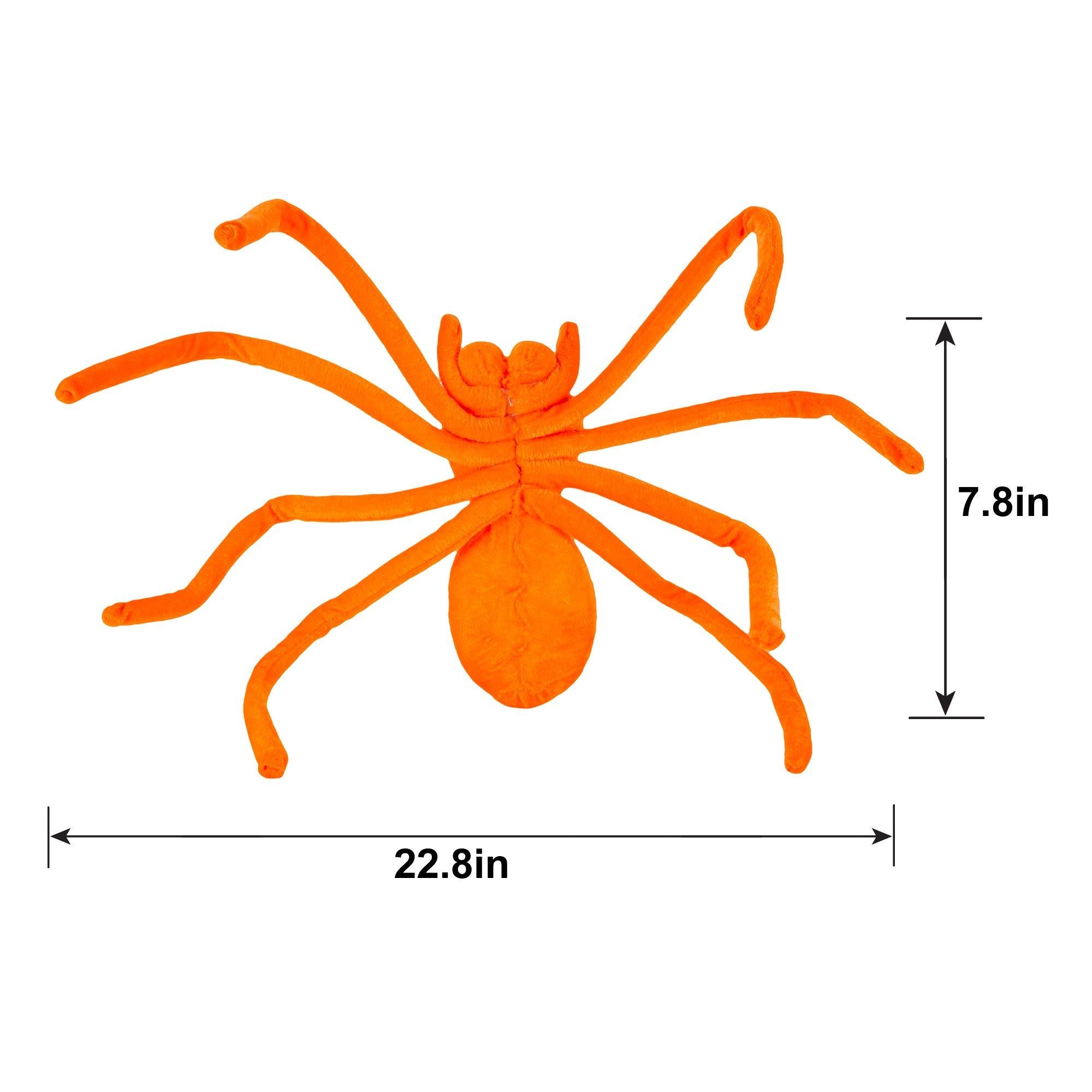Neon Black Light Reactive Fabric Spider. 22.8in. Assorted Colors - Image 11