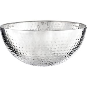 Stainless Steel Hammered Serving Bowl. 10.5in. 160oz. Assorted Colors