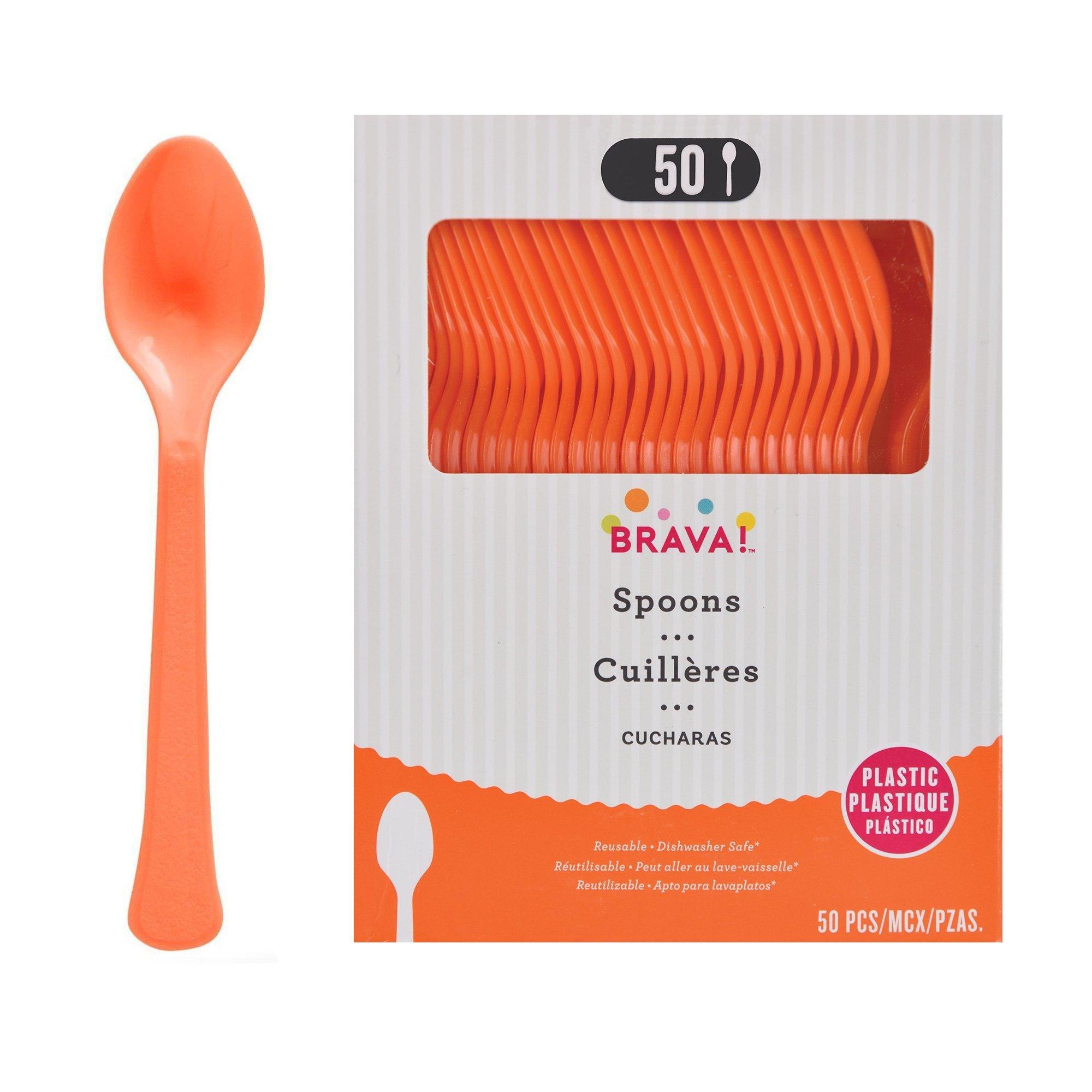 Plastic Spoons. Assorted Colors - Image 10