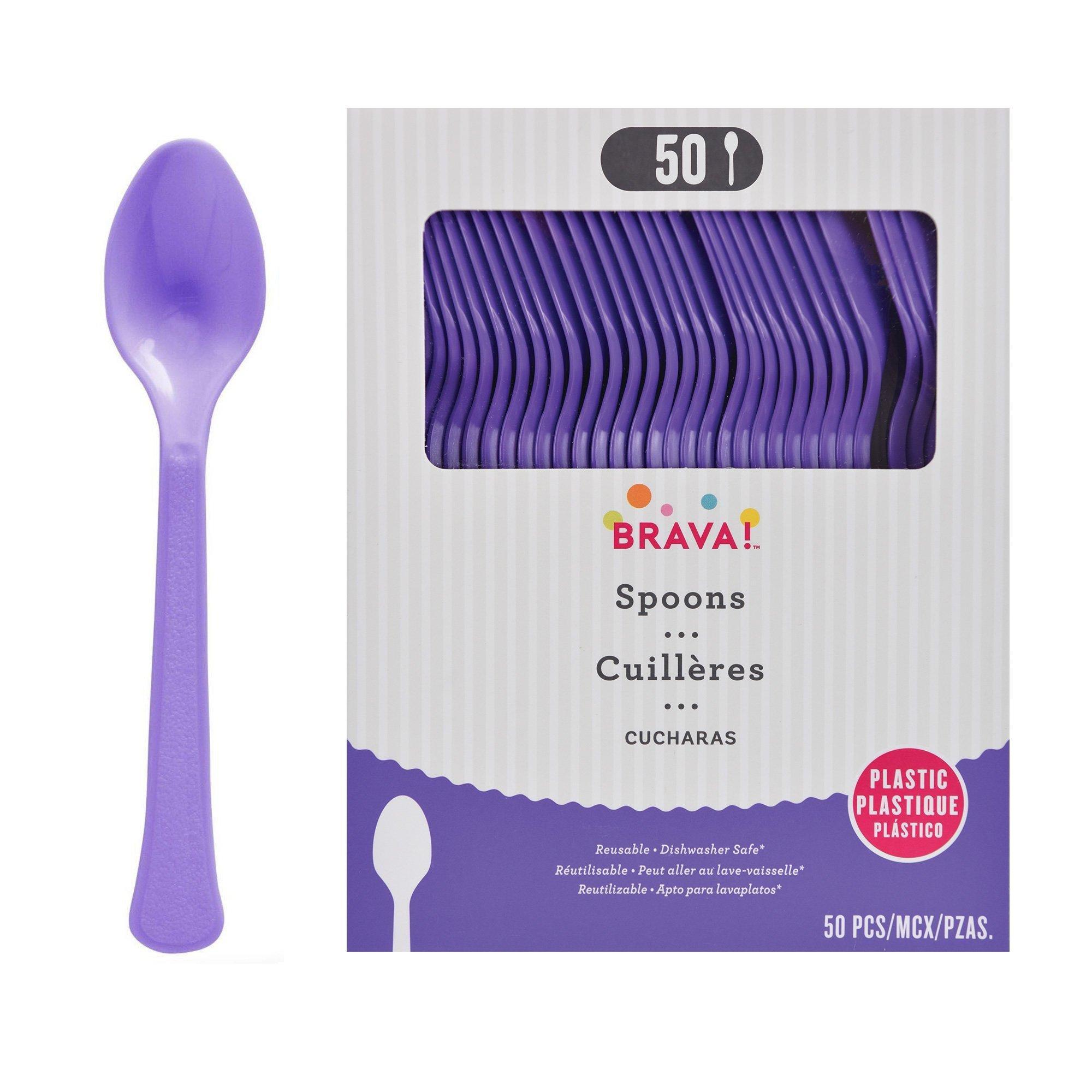 Plastic Spoons. Assorted Colors - Image 12