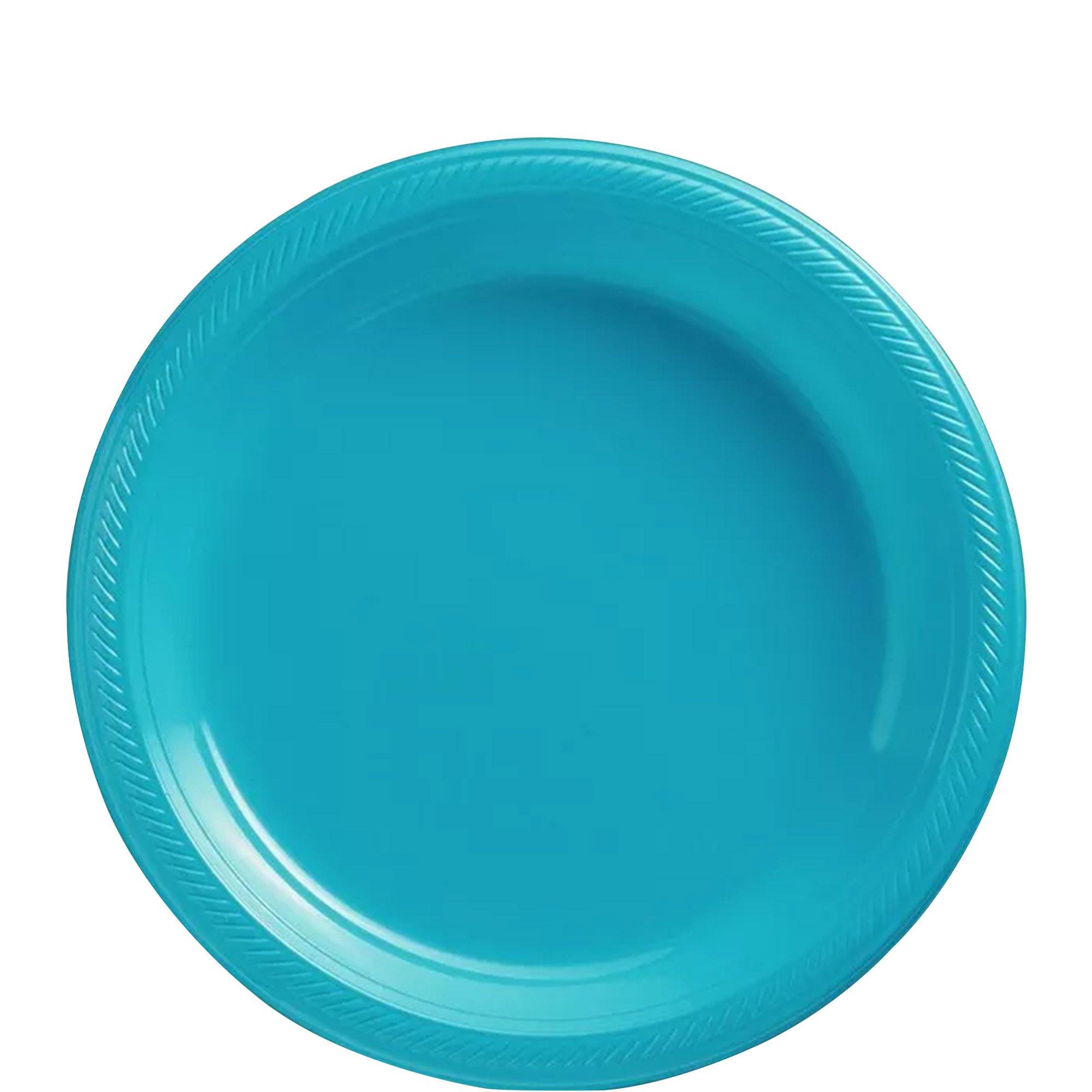 Plastic Dessert Plates. 7in. Assorted Colors. Multiple Counts - Image 6