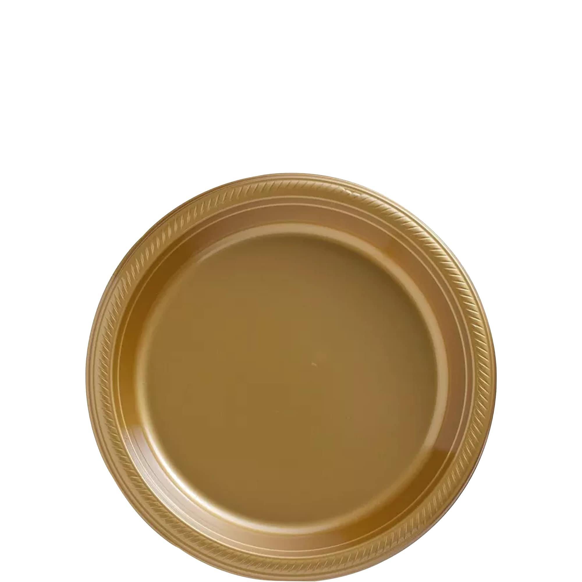 Plastic Dessert Plates. 7in. Assorted Colors. Multiple Counts - Image 19