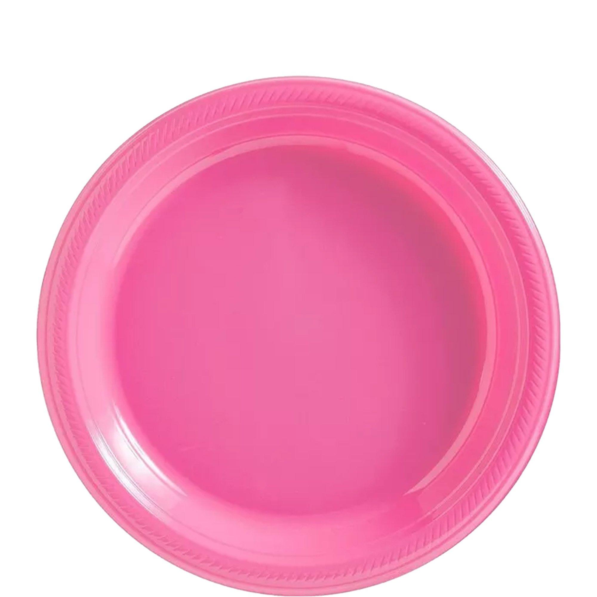 Plastic Dessert Plates. 7in. Assorted Colors. Multiple Counts - Image 21
