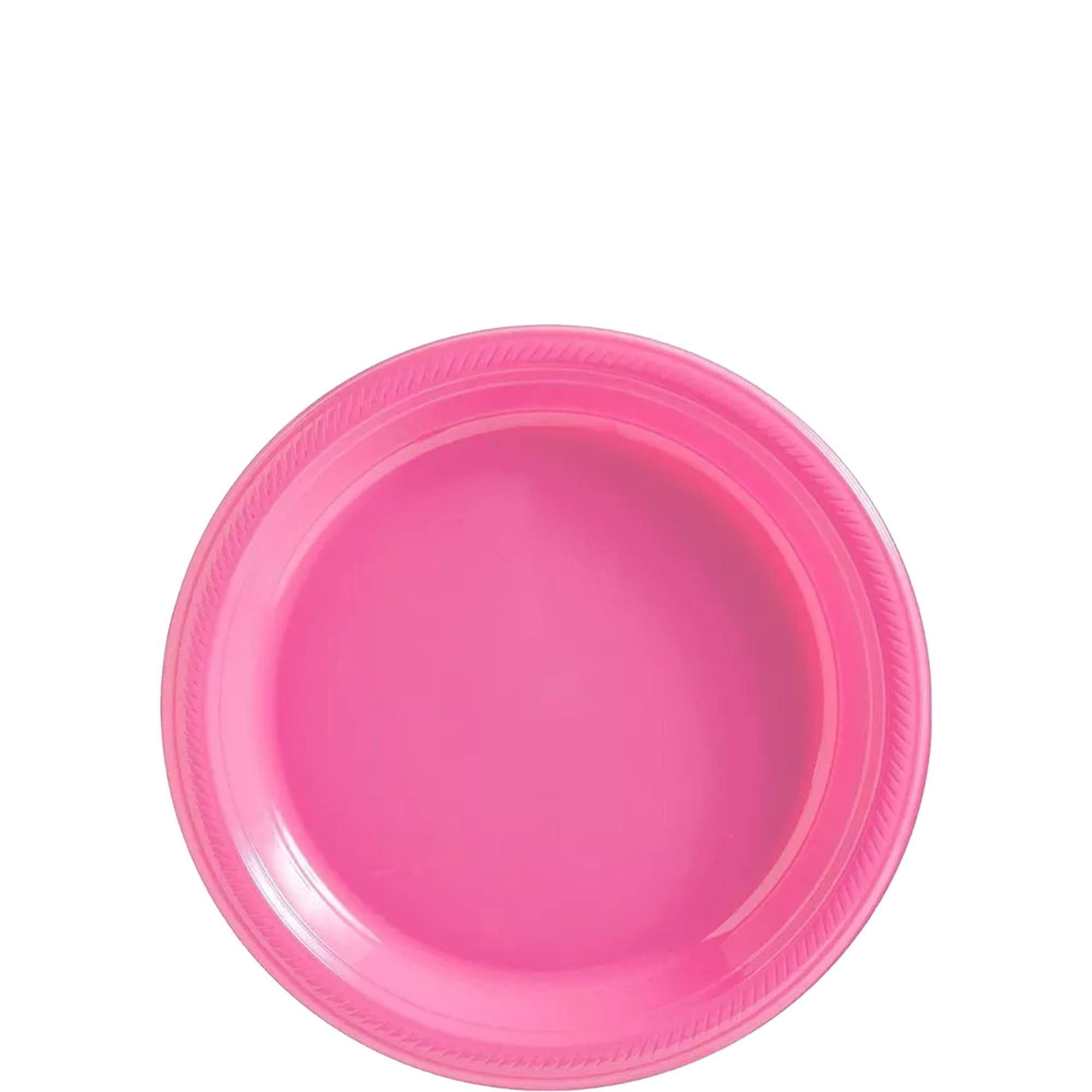 Plastic Dessert Plates. 7in. Assorted Colors. Multiple Counts - Image 23