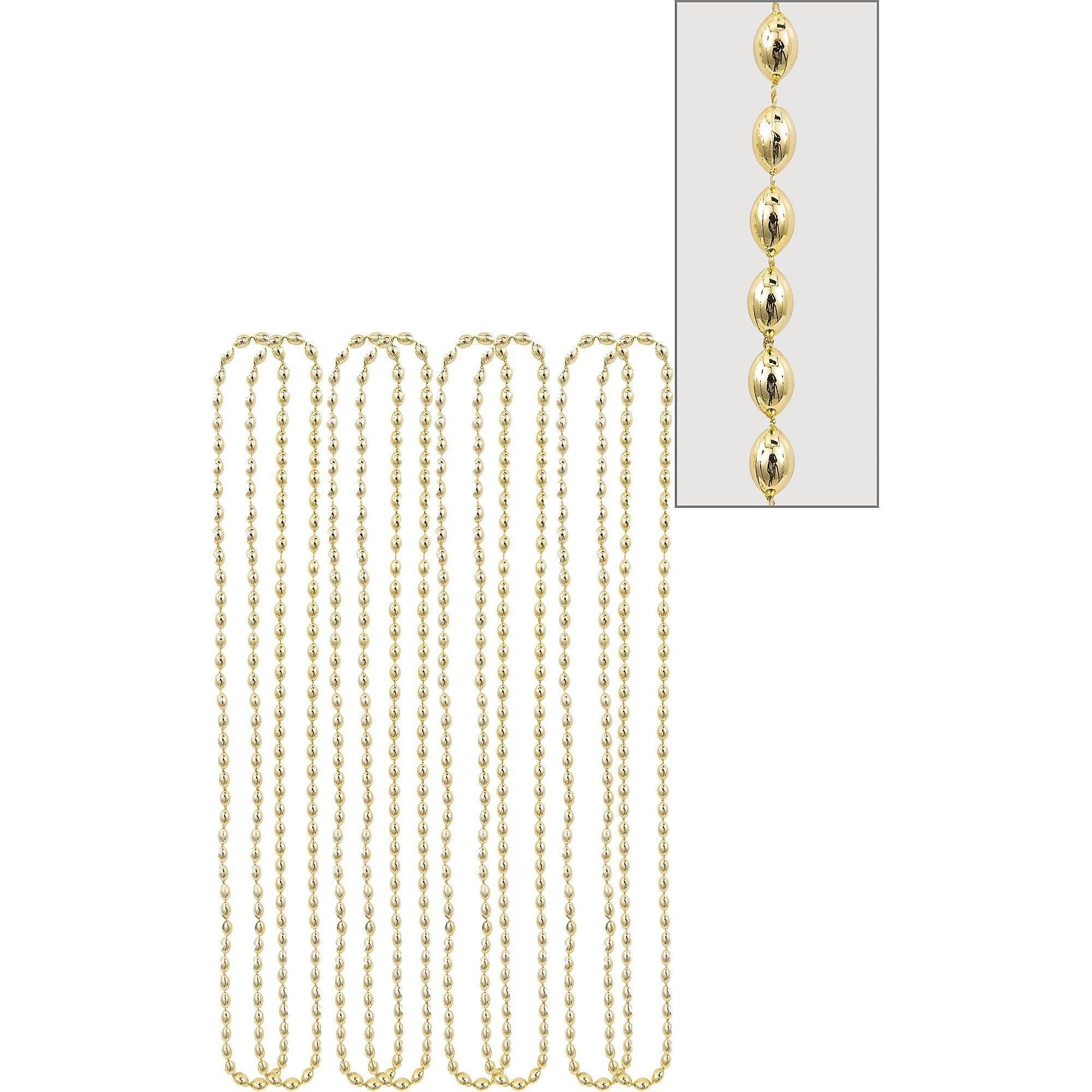 Metallic Bead Necklaces. Assorted Colors. Multiple Counts - Image 10