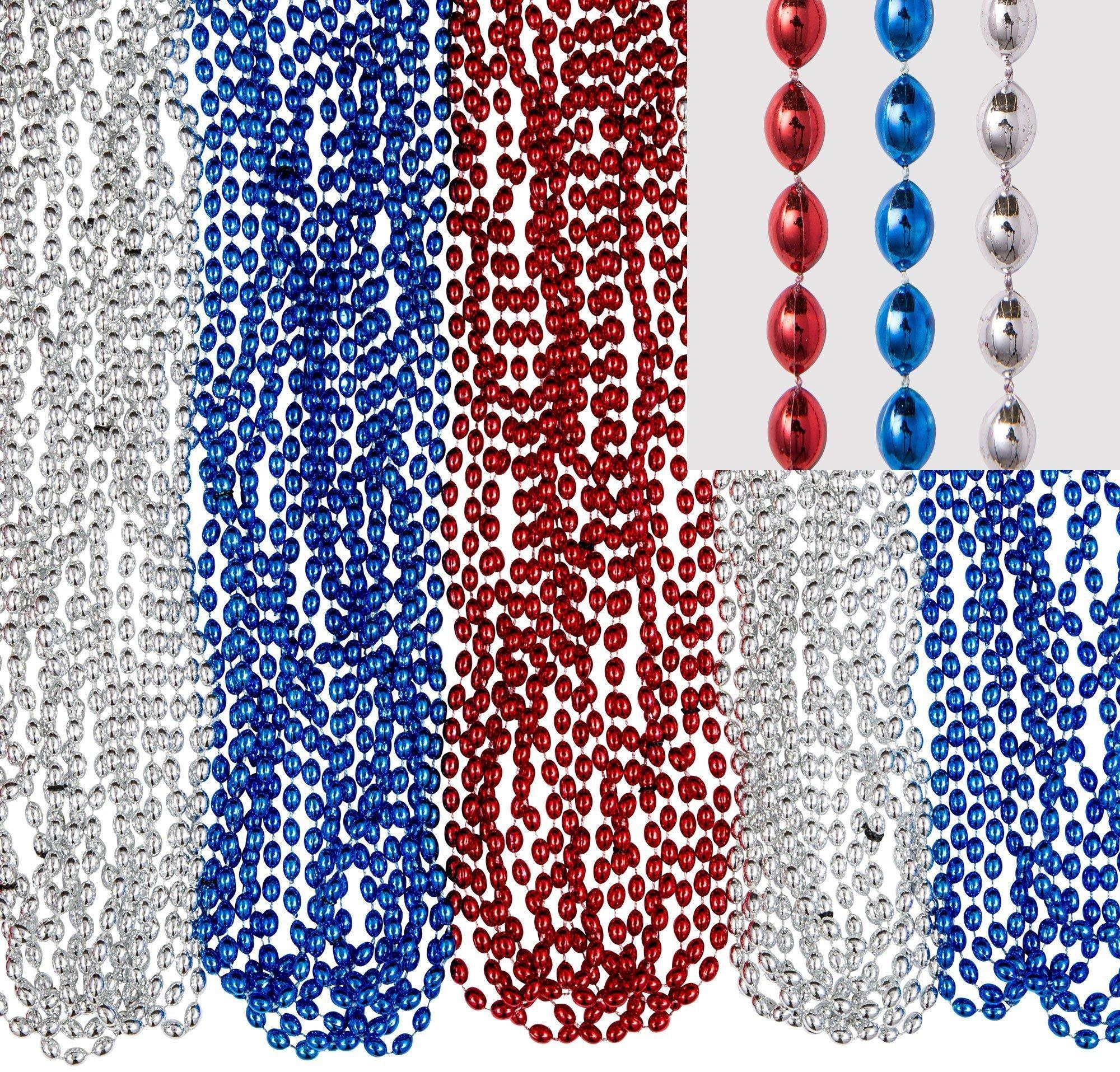 Metallic Bead Necklaces. Assorted Colors. Multiple Counts - Image 27