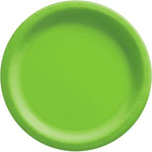 Extra Sturdy Paper Dinner Plates. 10in. Assorted Colors. Multiple Counts